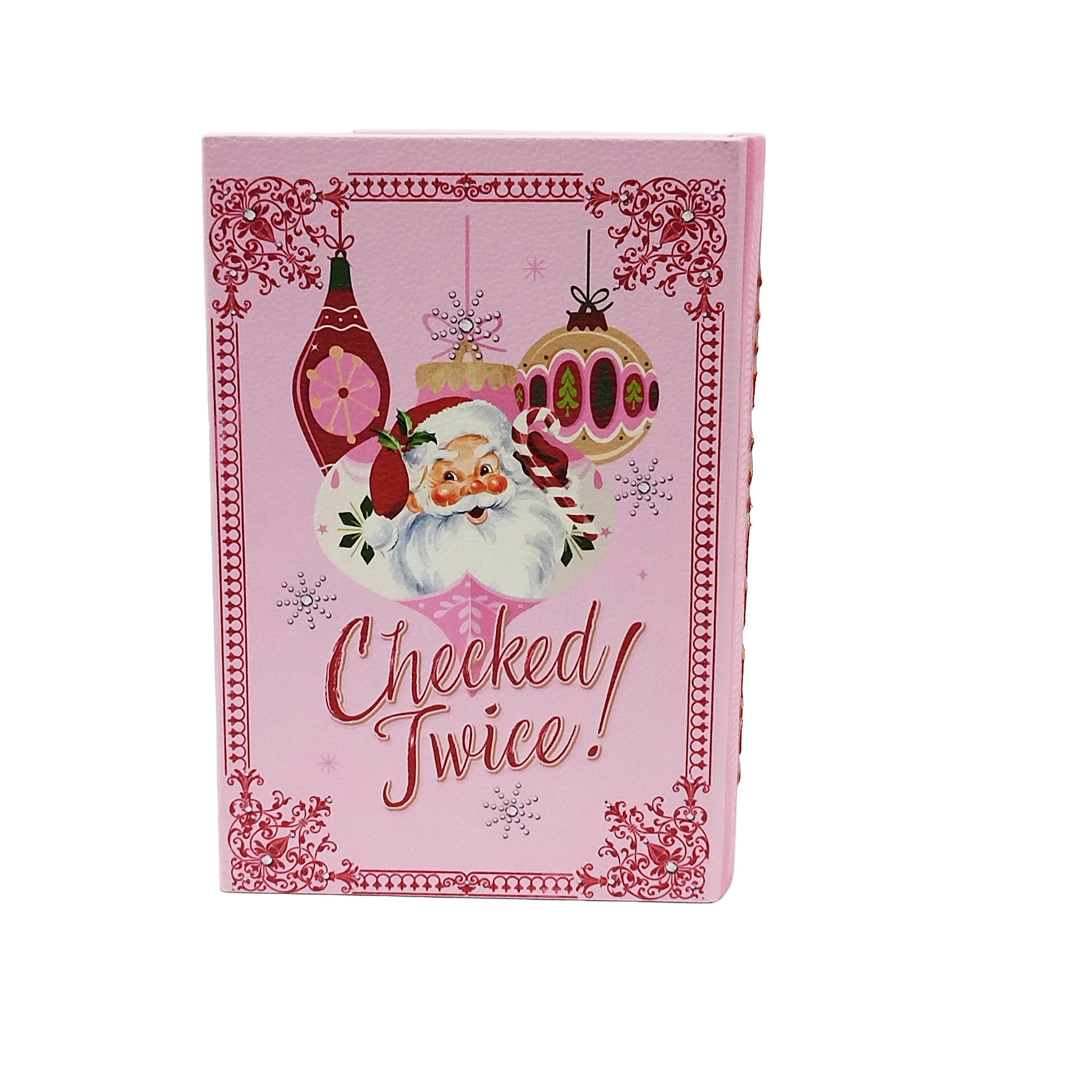 8&#x22; Pink Nice List Book Box Tabletop D&#xE9;cor by Ashland&#xAE;