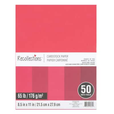 Recollections® Shades of Red Cardstock Paper image