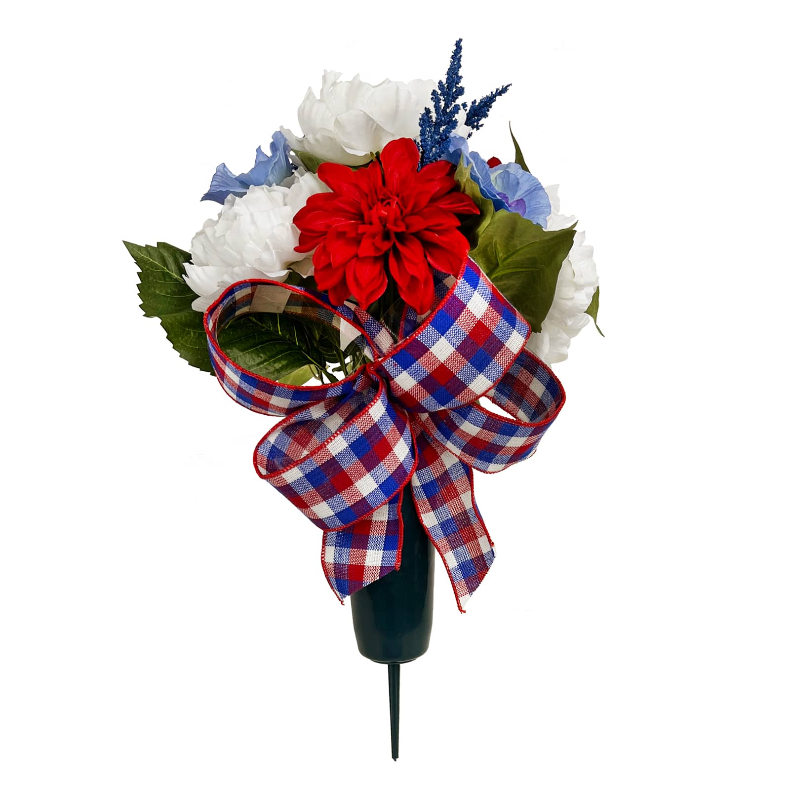 Red, White &#x26; Blue Peony &#x26; Dahlia  Remembrance Cone by Ashland&#xAE;
