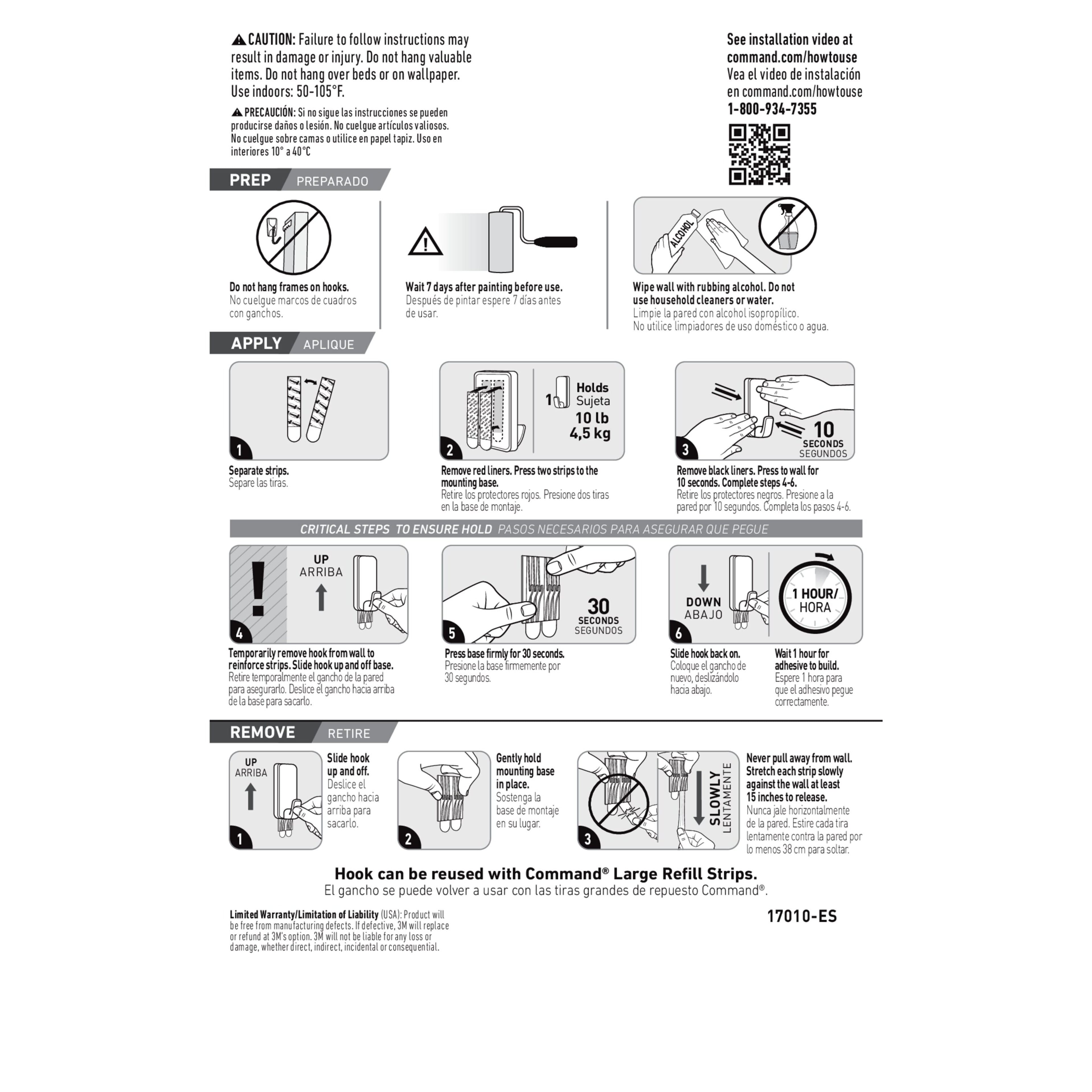 12 Packs: 2 ct. (24 total) 3M Command™ 10lb. X-Large Hooks