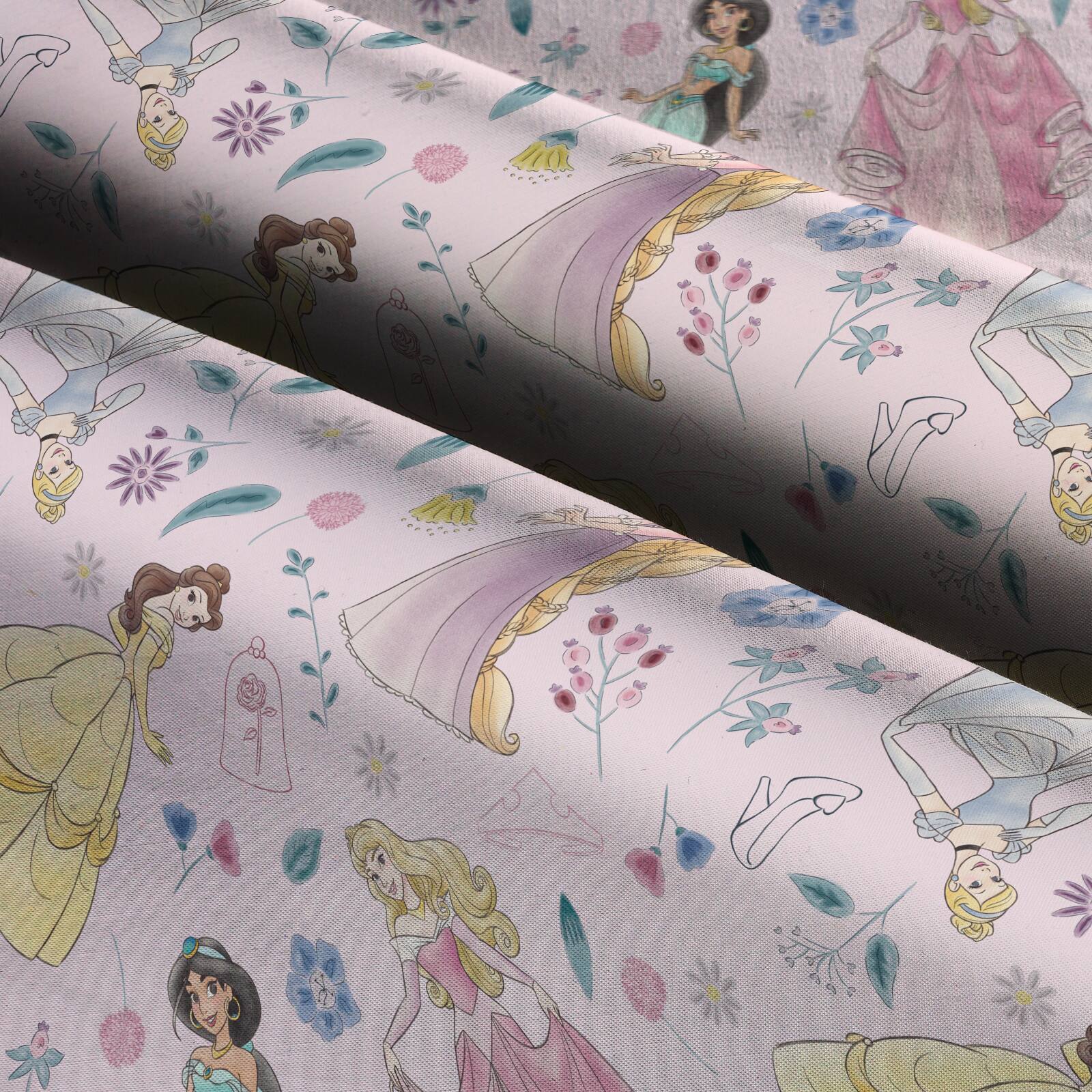 Disney Princess Adventure Awaits Cotton Fabric