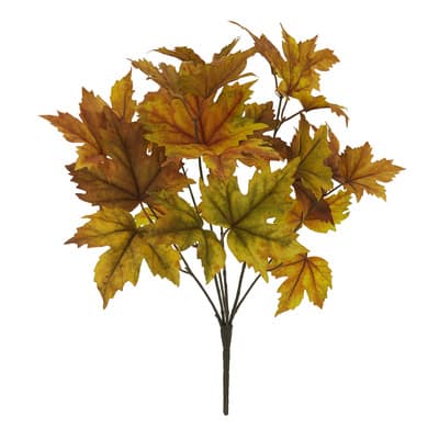 Orange & Green Maple Leaves Bush by Ashland® | Michaels