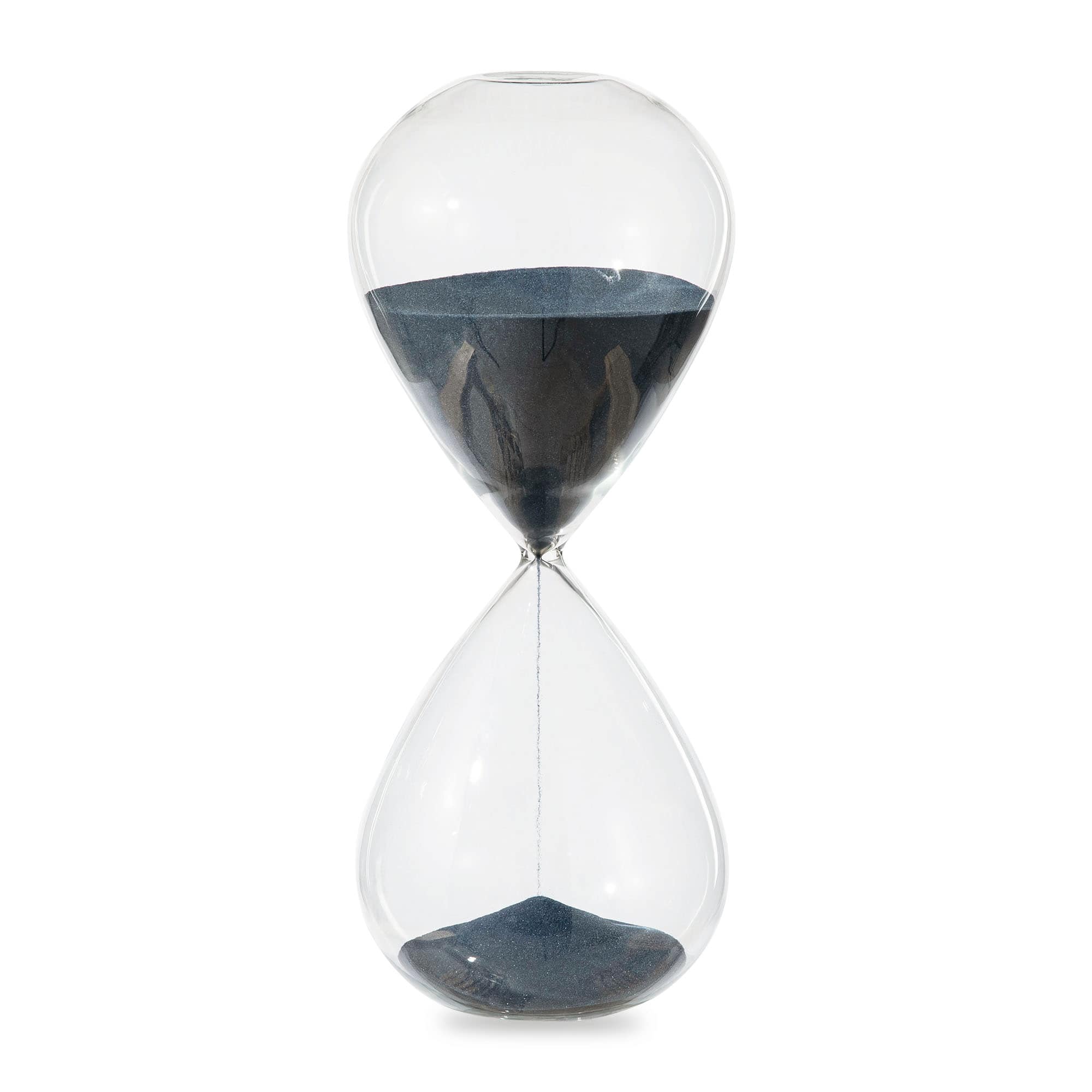 Glitzhome® 15" Oversized Double-Layered Hourglass With Blue Sand