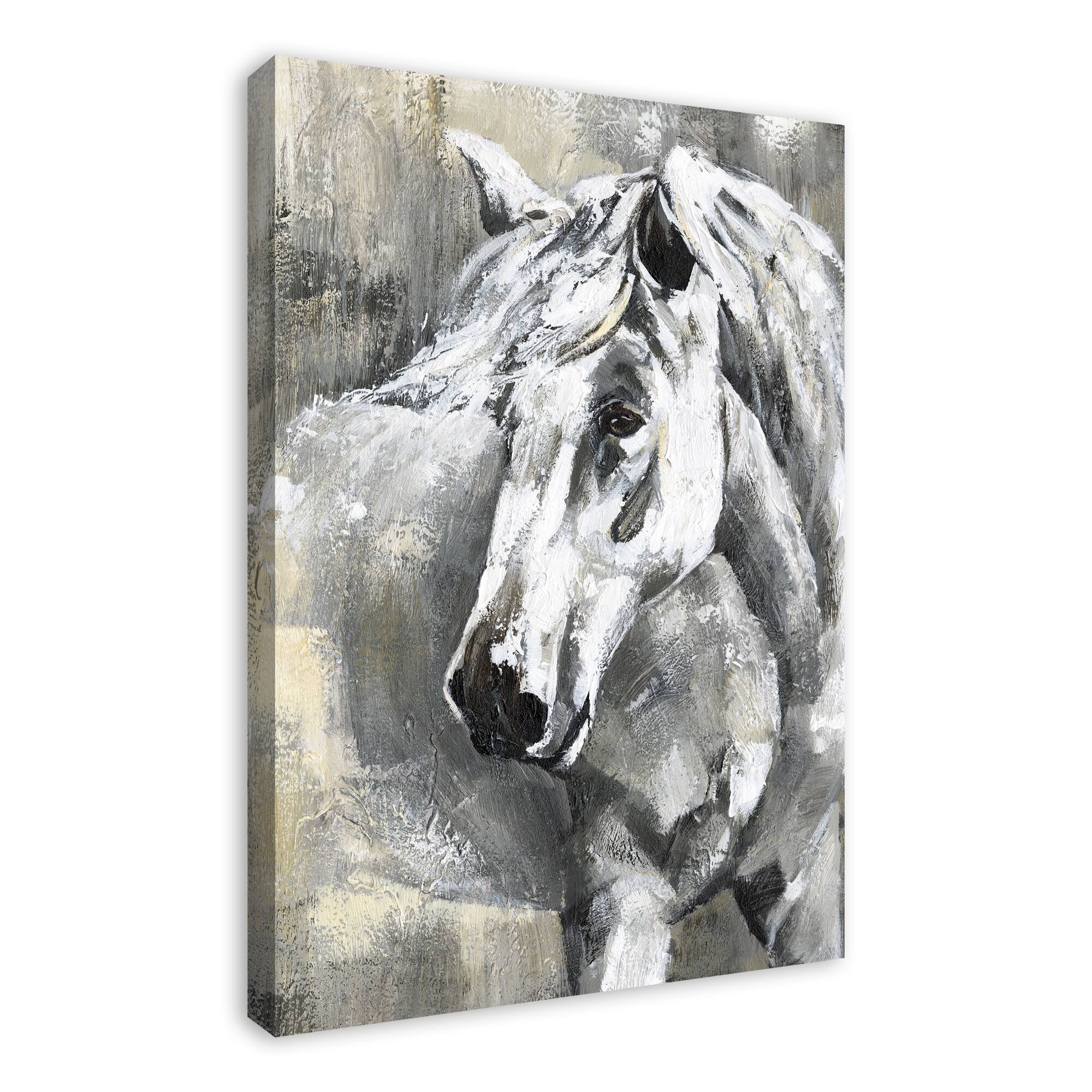 Homey Horse 24" x 36" Canvas Wall Art