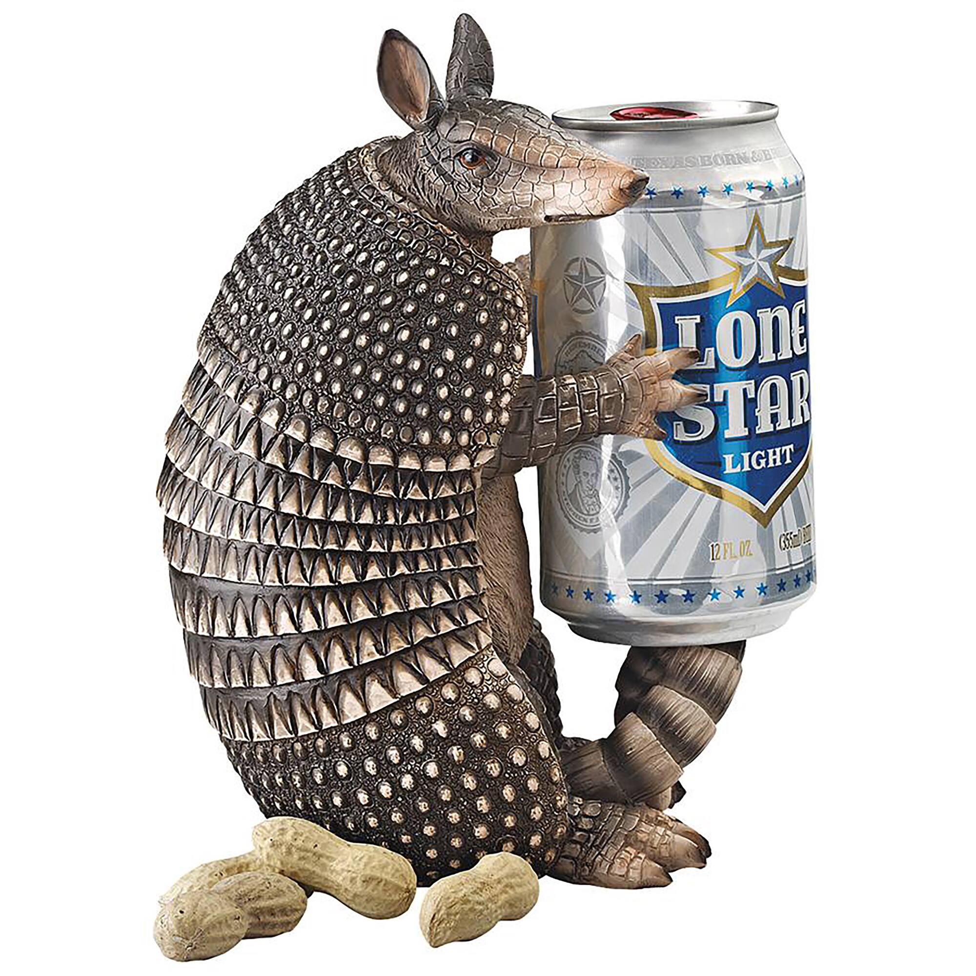 Design Toscano 8&#x22; Tex the Armadillo Beverage Holder