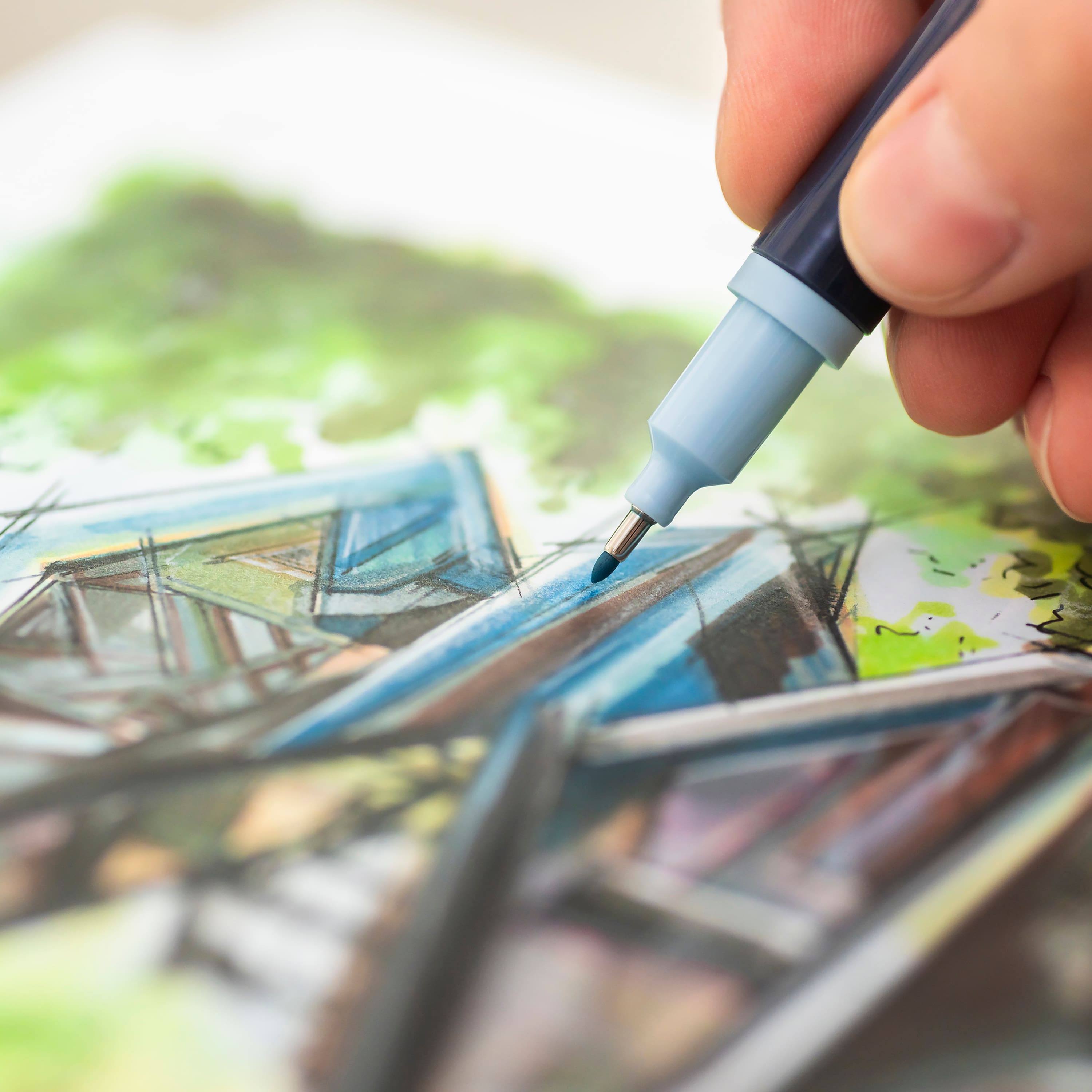 Ensemble de marqueurs &#xE0; croquis Architecture Goldfaber de Faber-Castell