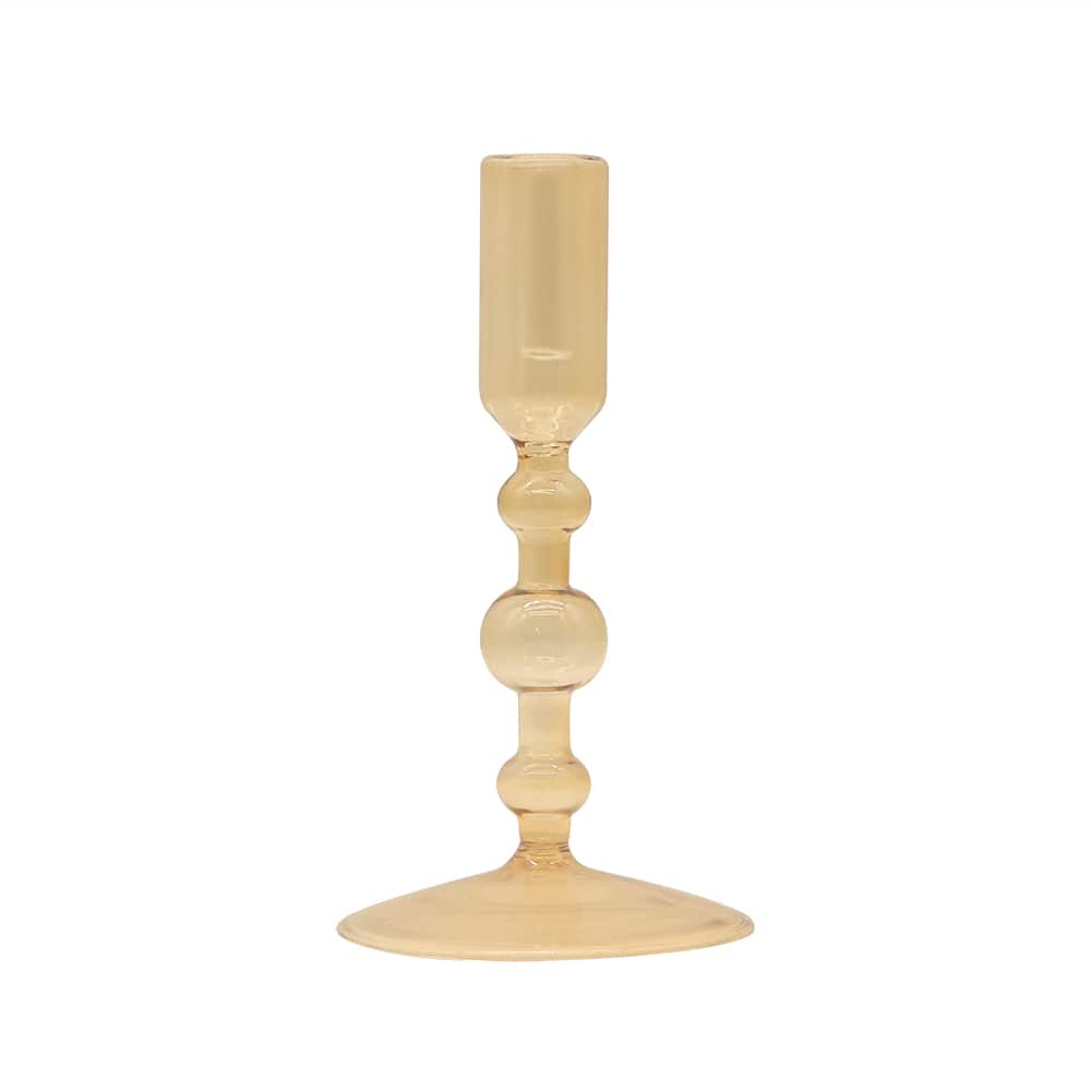 Narrow Bubble Glass Taper Candle Holder by Ashland&#xAE;