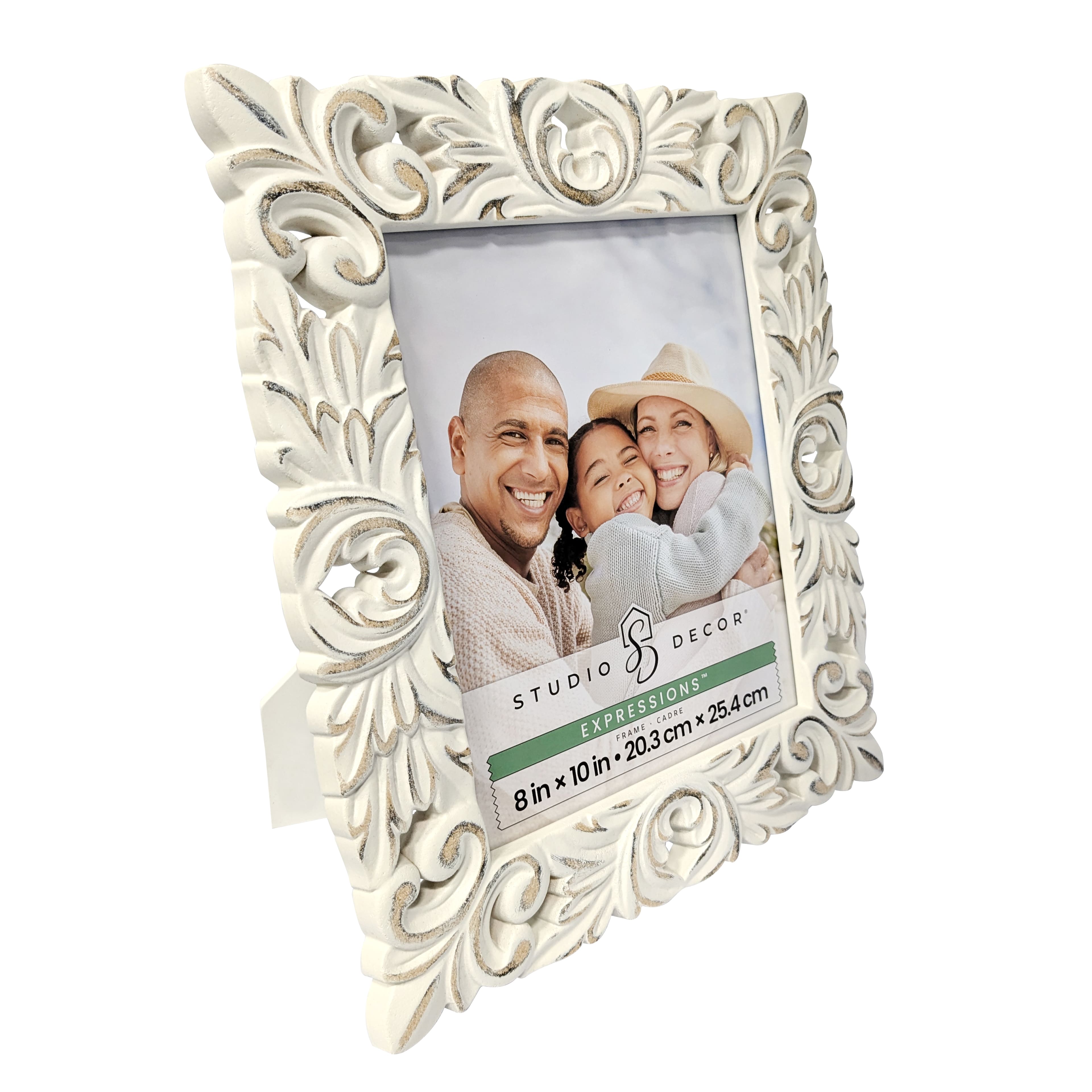 6 Pack: Expressions™ 8" x 10" Whitewash Fleur-De-Lis Frame by Studio Décor®