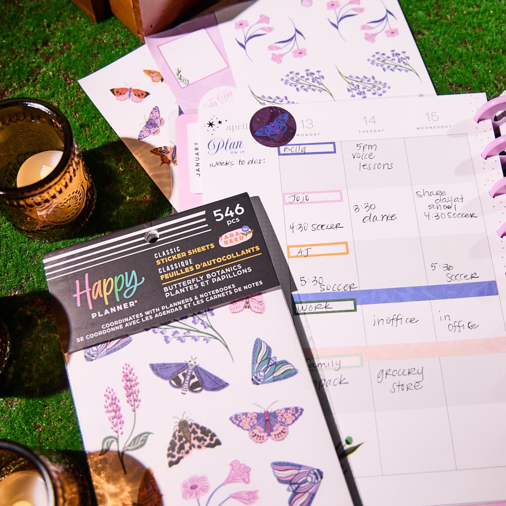 The Classic Happy Planner&#xAE; Butterfly Botanics Sticker Book
