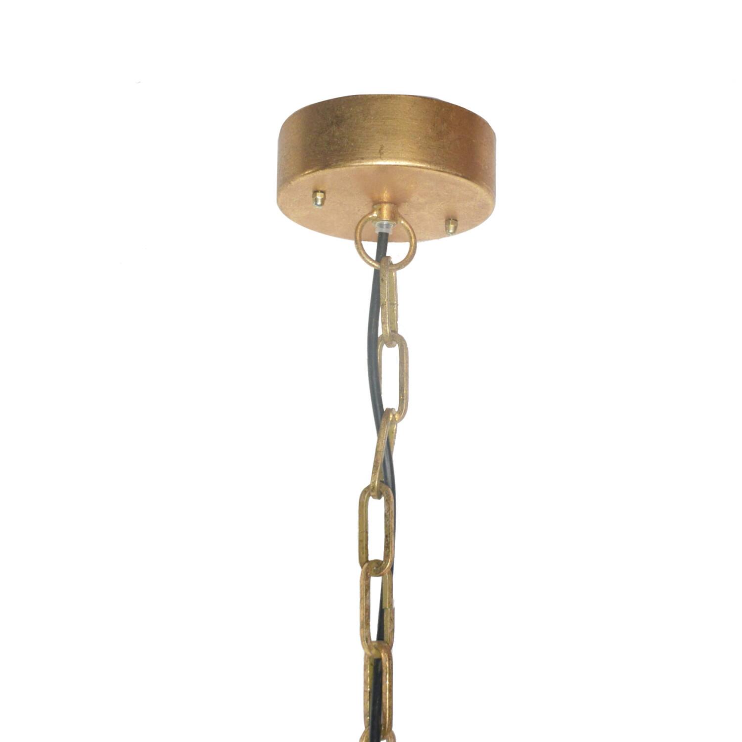 Hello Honey&#xAE; 20&#x22; Vintage Brushed Gold Metal Ceiling Light