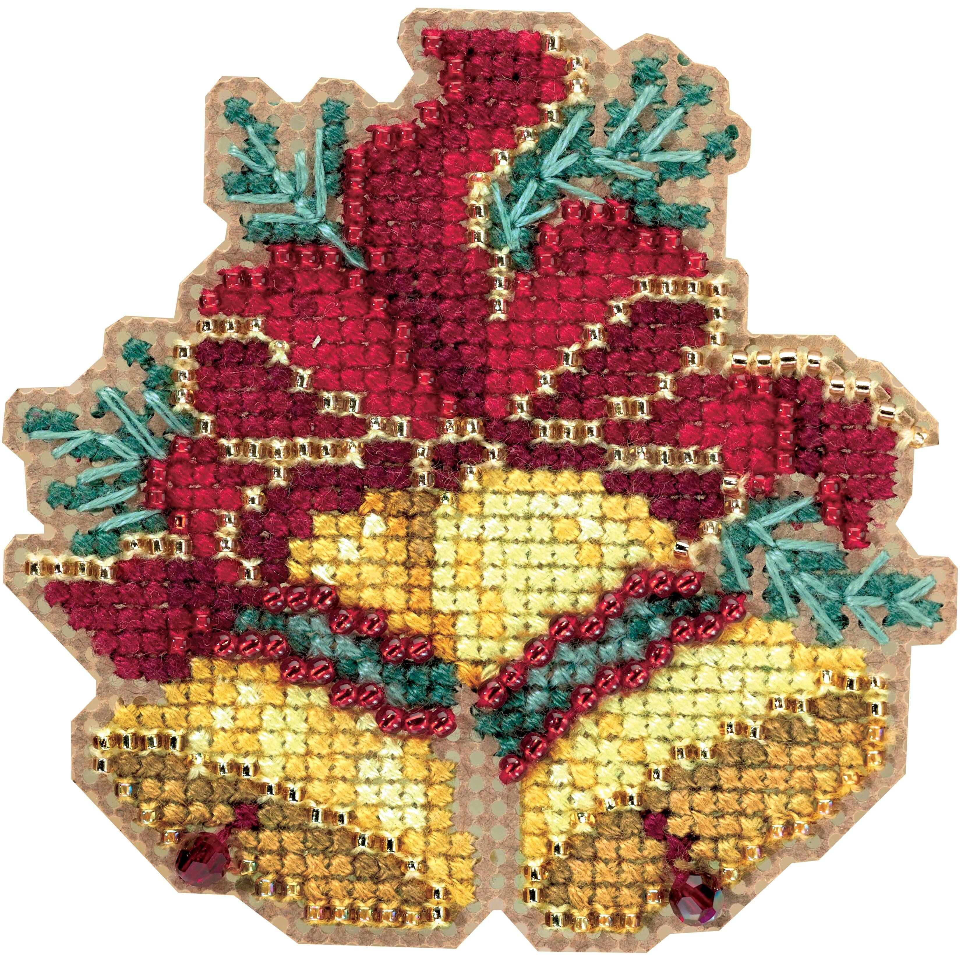 Mill Hill® Christmas Bells Ornament Beaded Counted Cross Stitch Kit