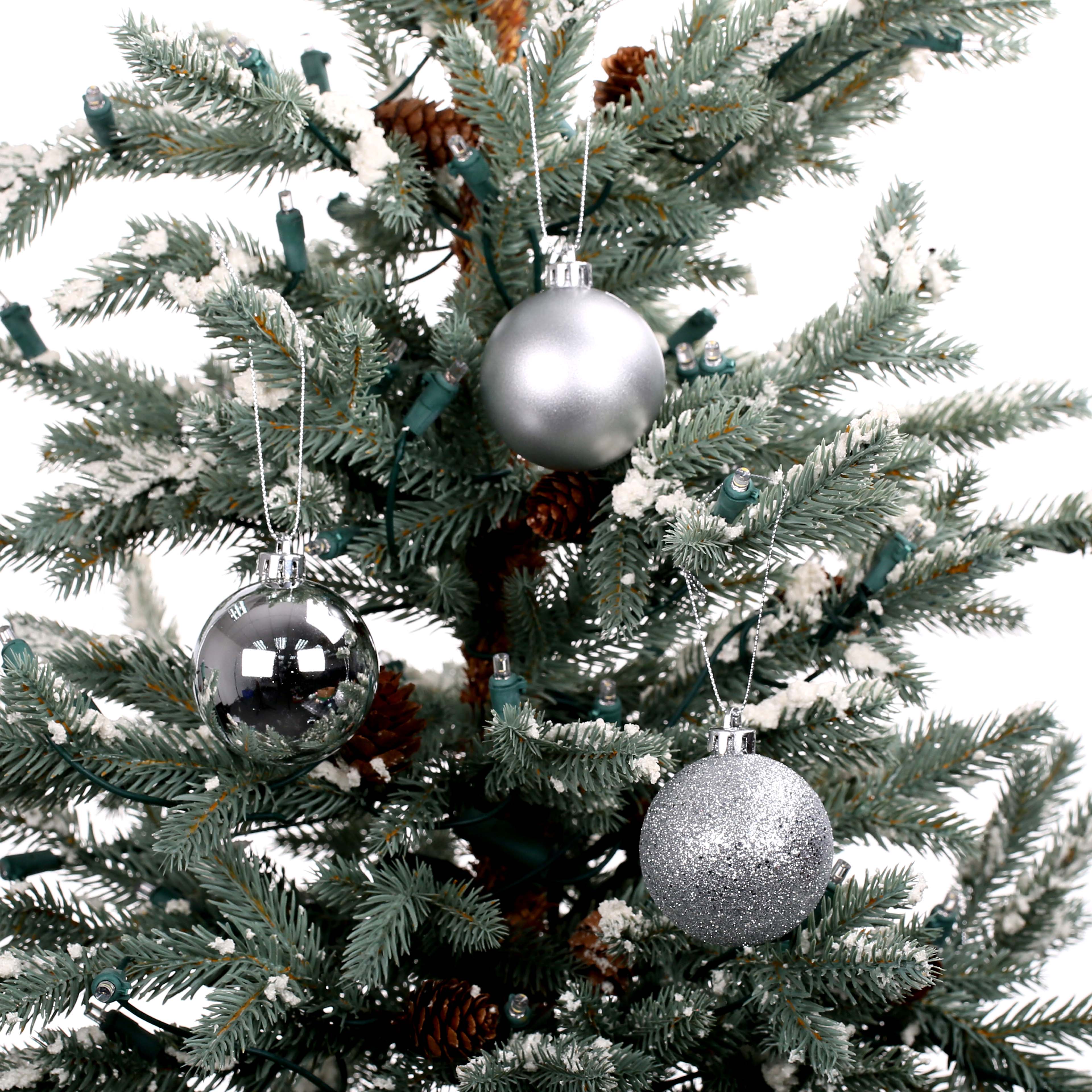 Assorted 50 Pack 2&#x22; Metallic Shatterproof Ball Christmas Ornaments by Ashland&#xAE;