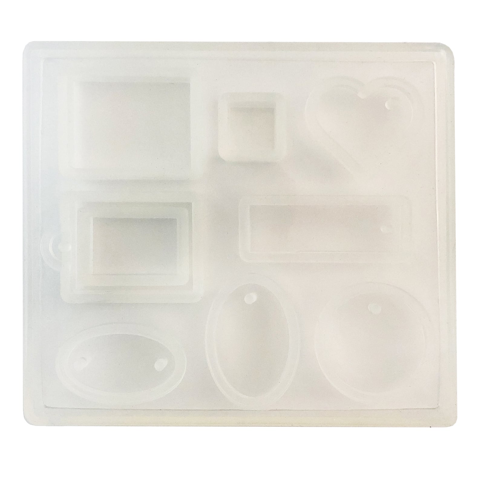 12 Pack: Blue Moon Studio™ UV Resin Craft Basic Shapes Flat Mold