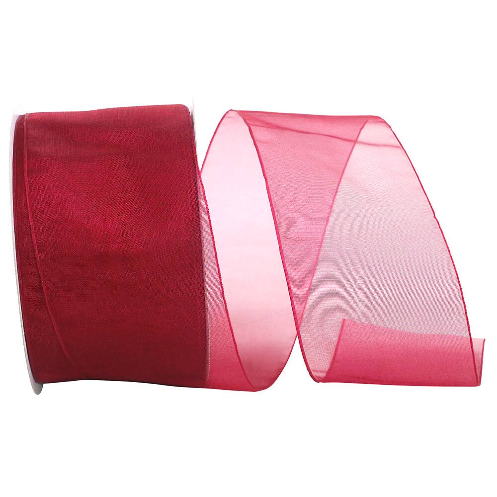 JAM Paper 2.5" x 50yd. Chiffon Mono Sheer Ribbon