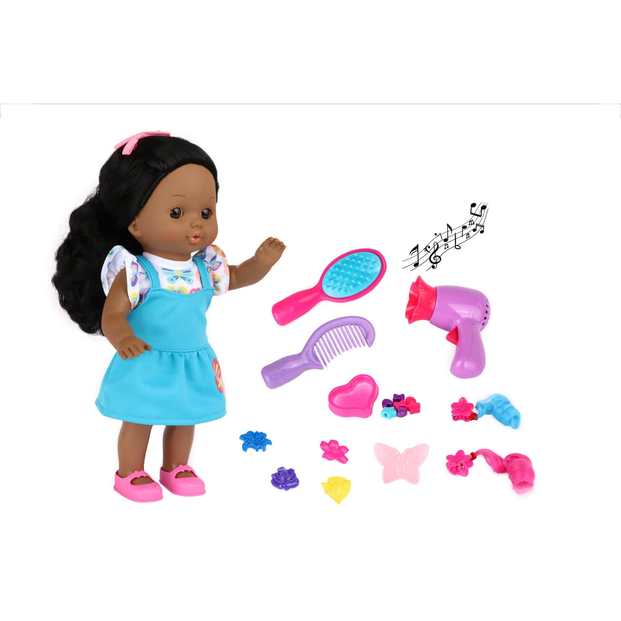 Dream Collection 12" African American Doll Hair Play Set