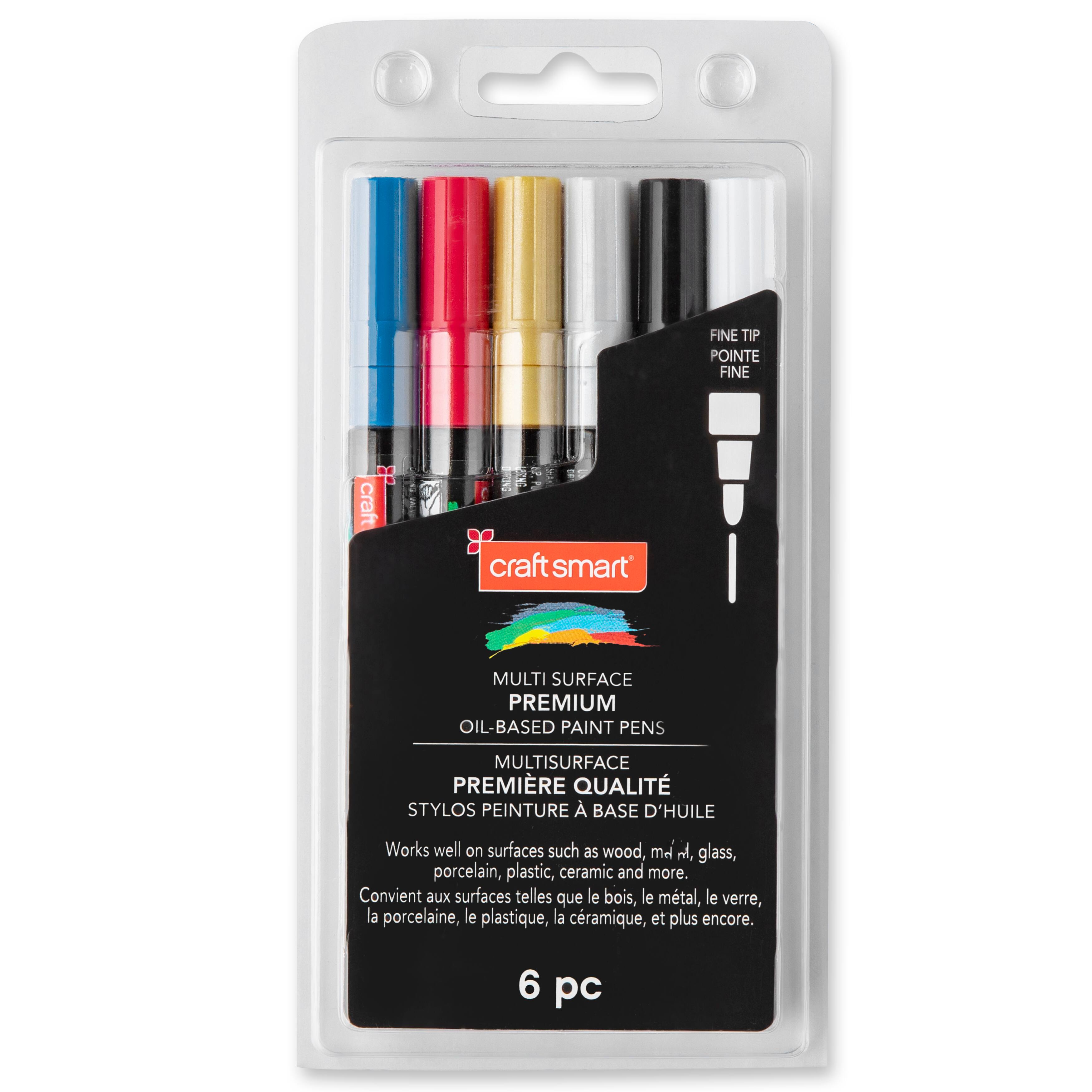 6 Packs: 6 ct. (36 total) Premium Fine Tip Oil-Based Paint Pens by Craft Smart&#xAE;