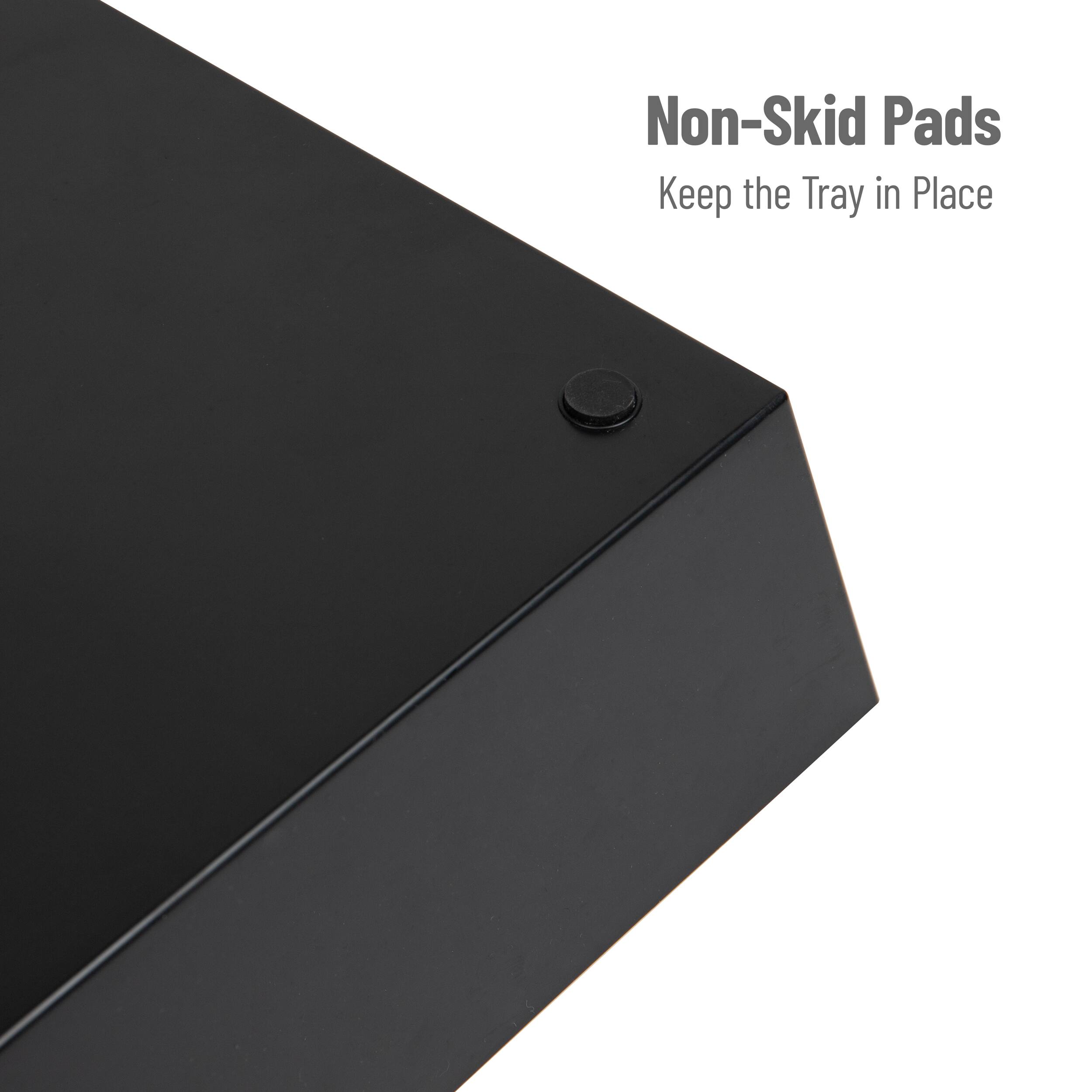 Mind Reader 24" Black 5-Compartment Countertop Organizer