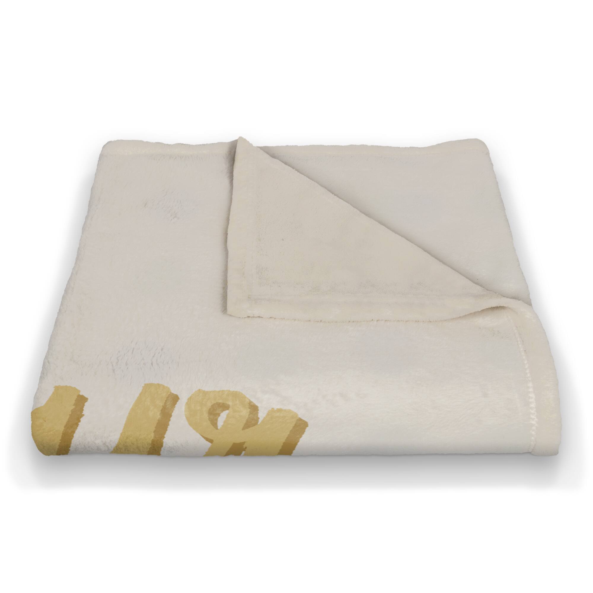 50" x 60" Let Your Dreams Blossom Coral Fleece Blanket