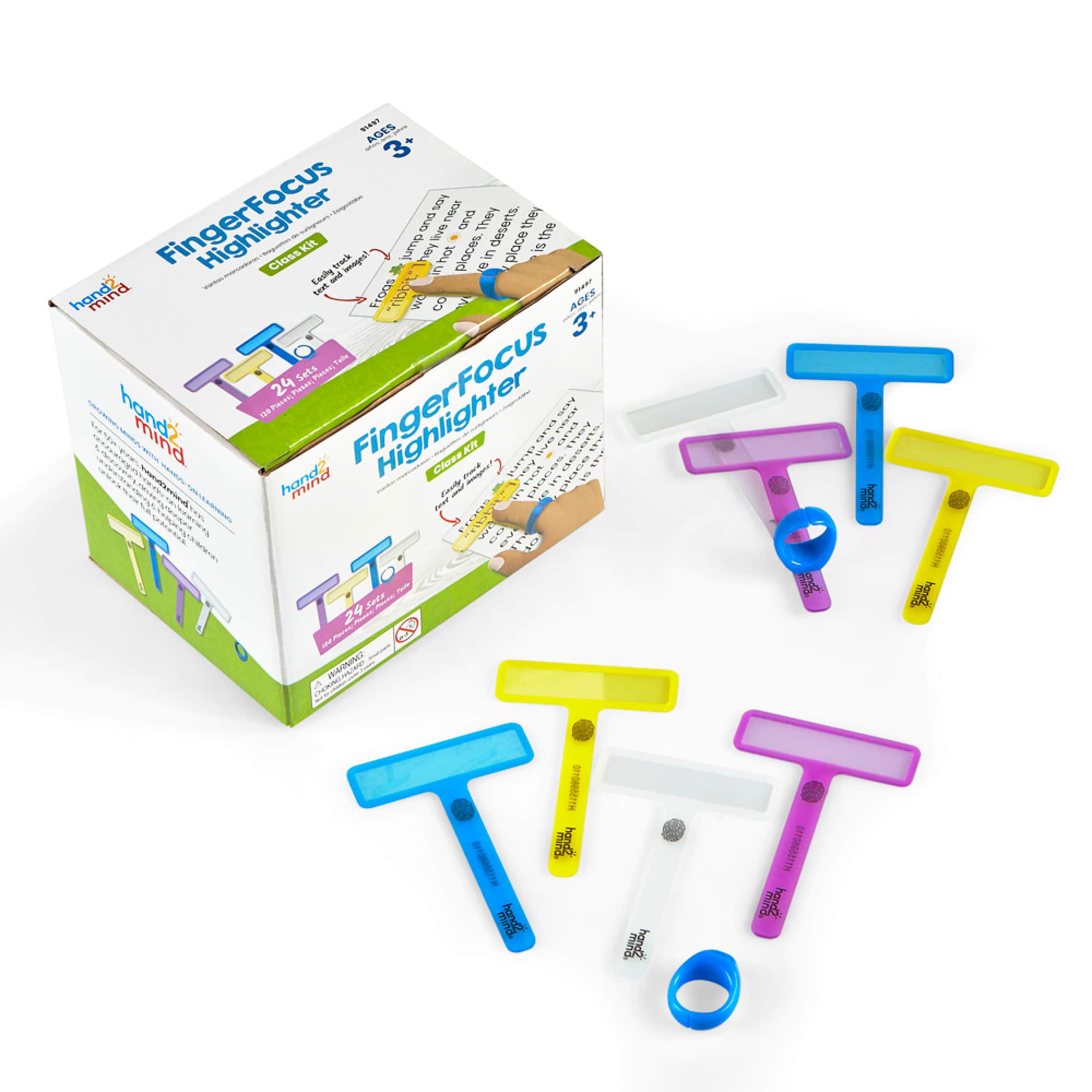 hand2mind® FingerFocus™ Highlight Classroom Kit, 24ct.
