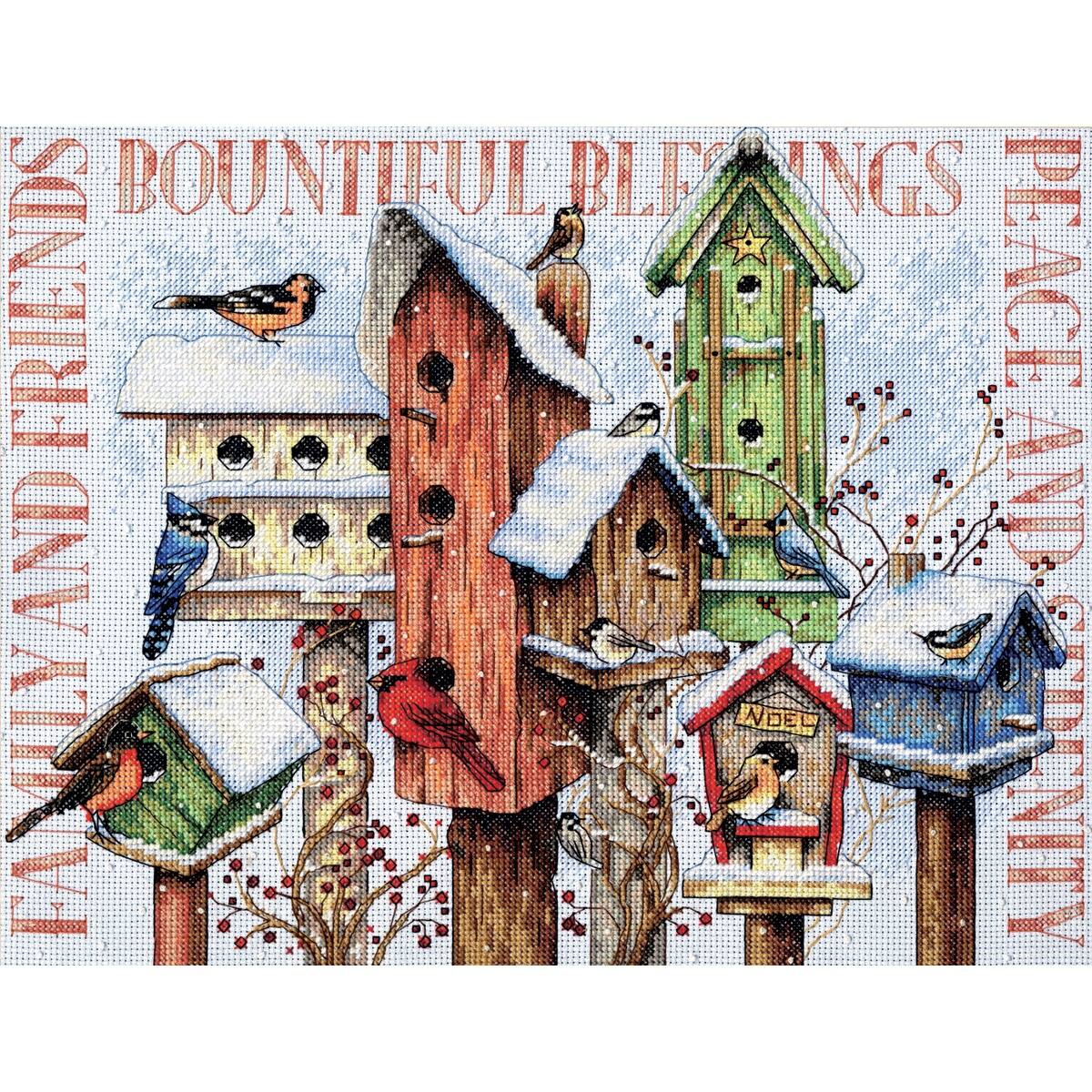Dimensions® Winter Housing Counted Cross Stitch Kit Michaels