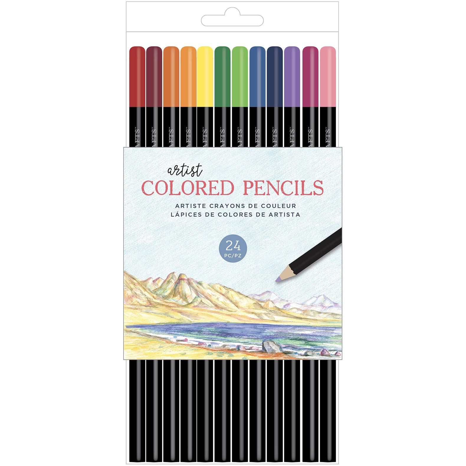 24 Piece Art Colored Pencils for Adults Best Color Pencil Set