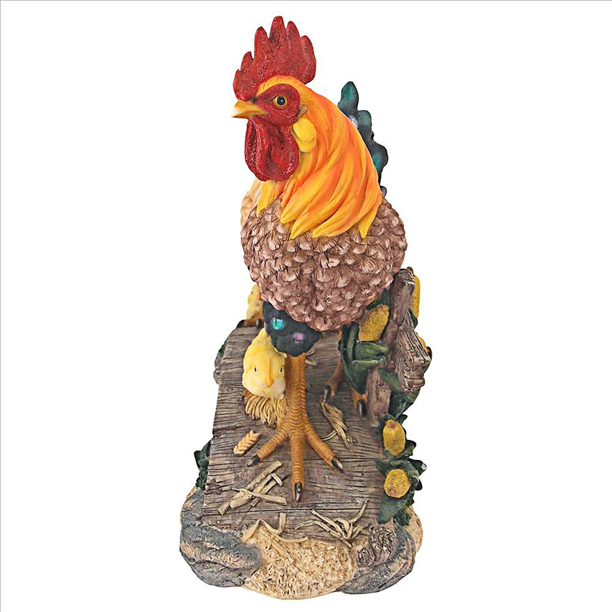 Design Toscano 14.5" Chickens Bridging the Roost Garden Statue