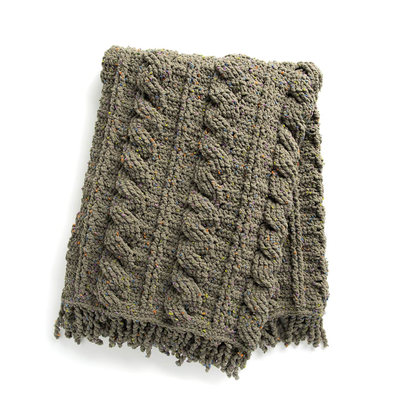 Bernat® Blanket Confetti™ Crochet Cables Afghan