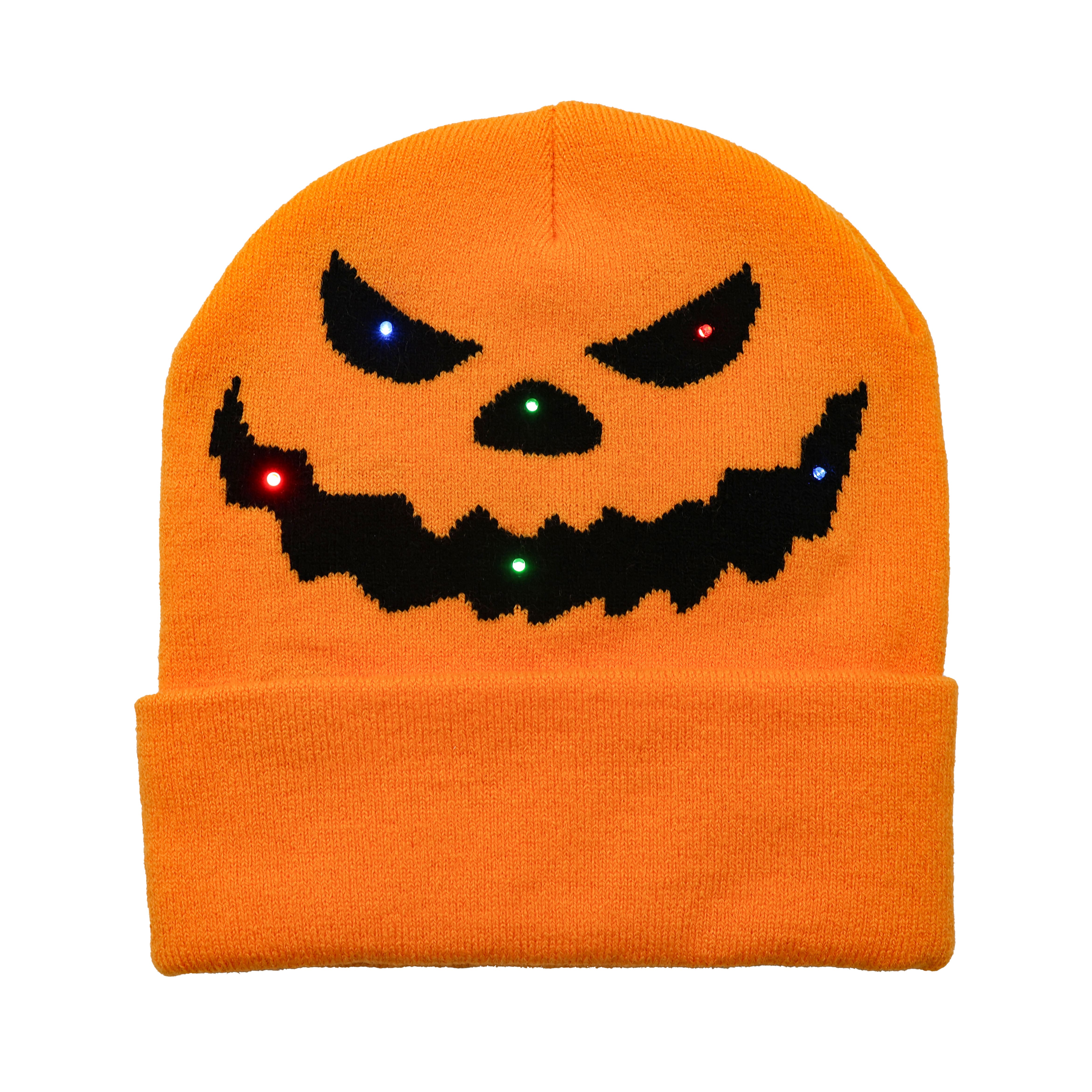 Jack-o&#x27;-Lantern Light-Up Beanie by Celebrate It&#x2122;