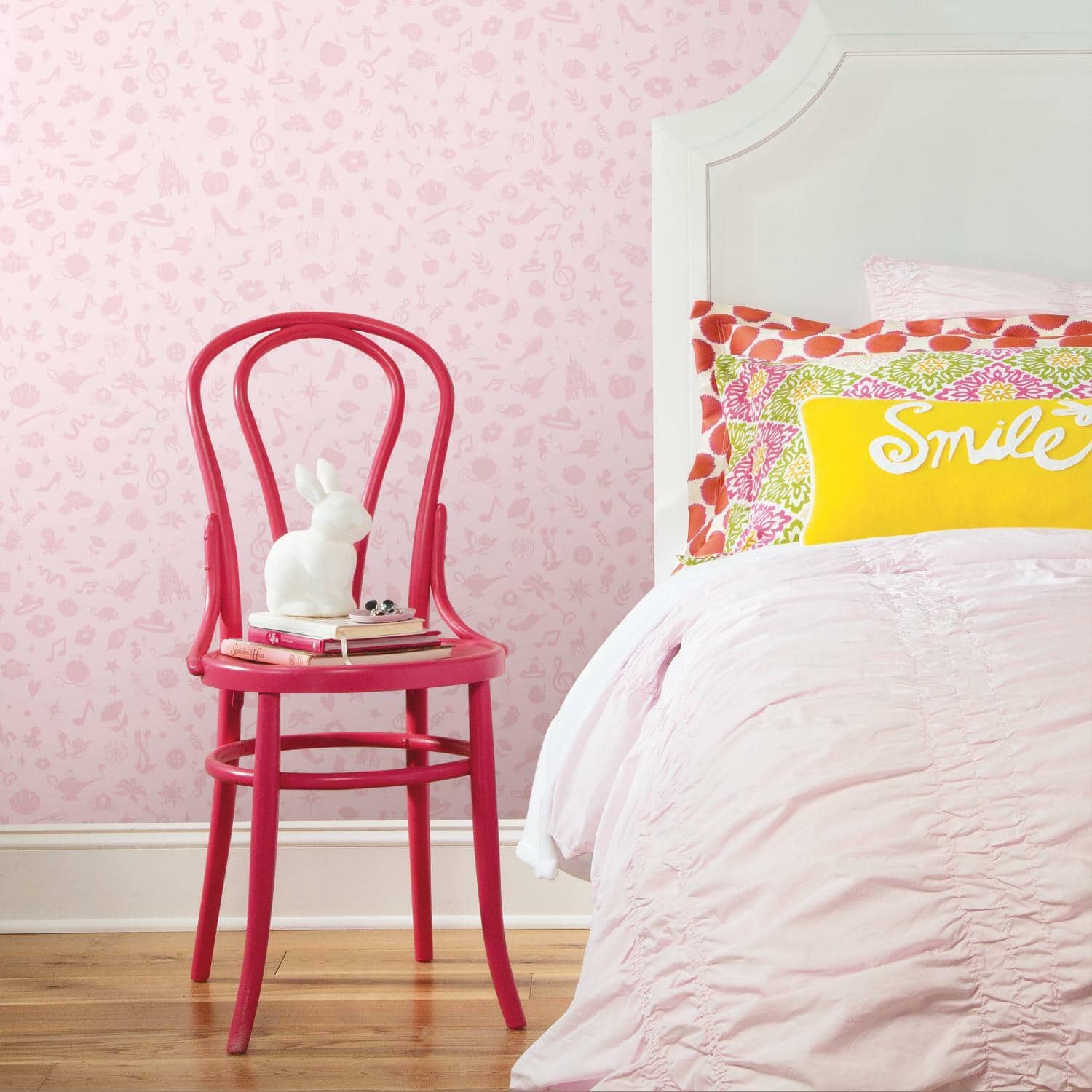 RoomMates Disney Princess Icons with Glitter Peel & Stick Wallpaper