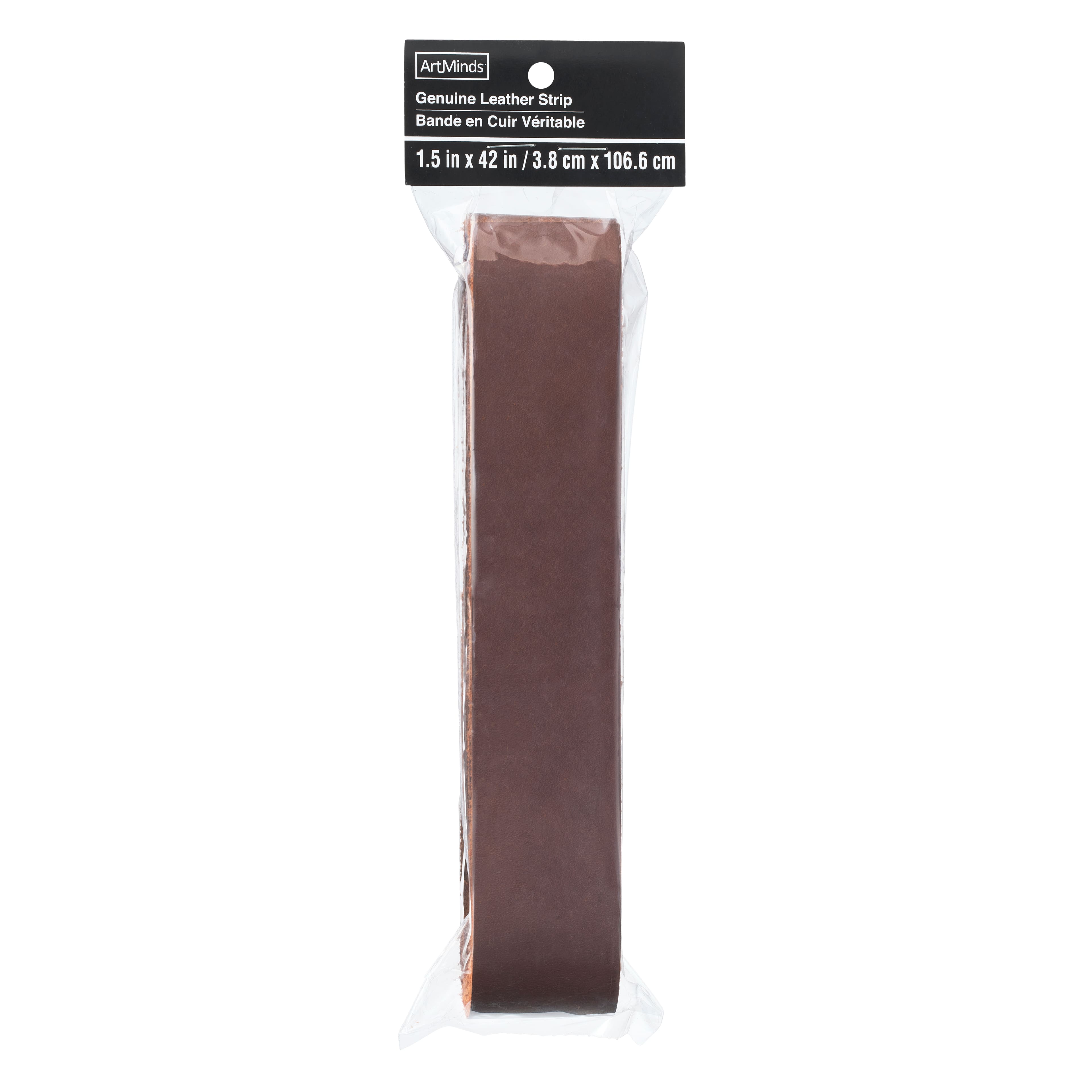 6 Pack: Brown Leather Strip by ArtMinds™