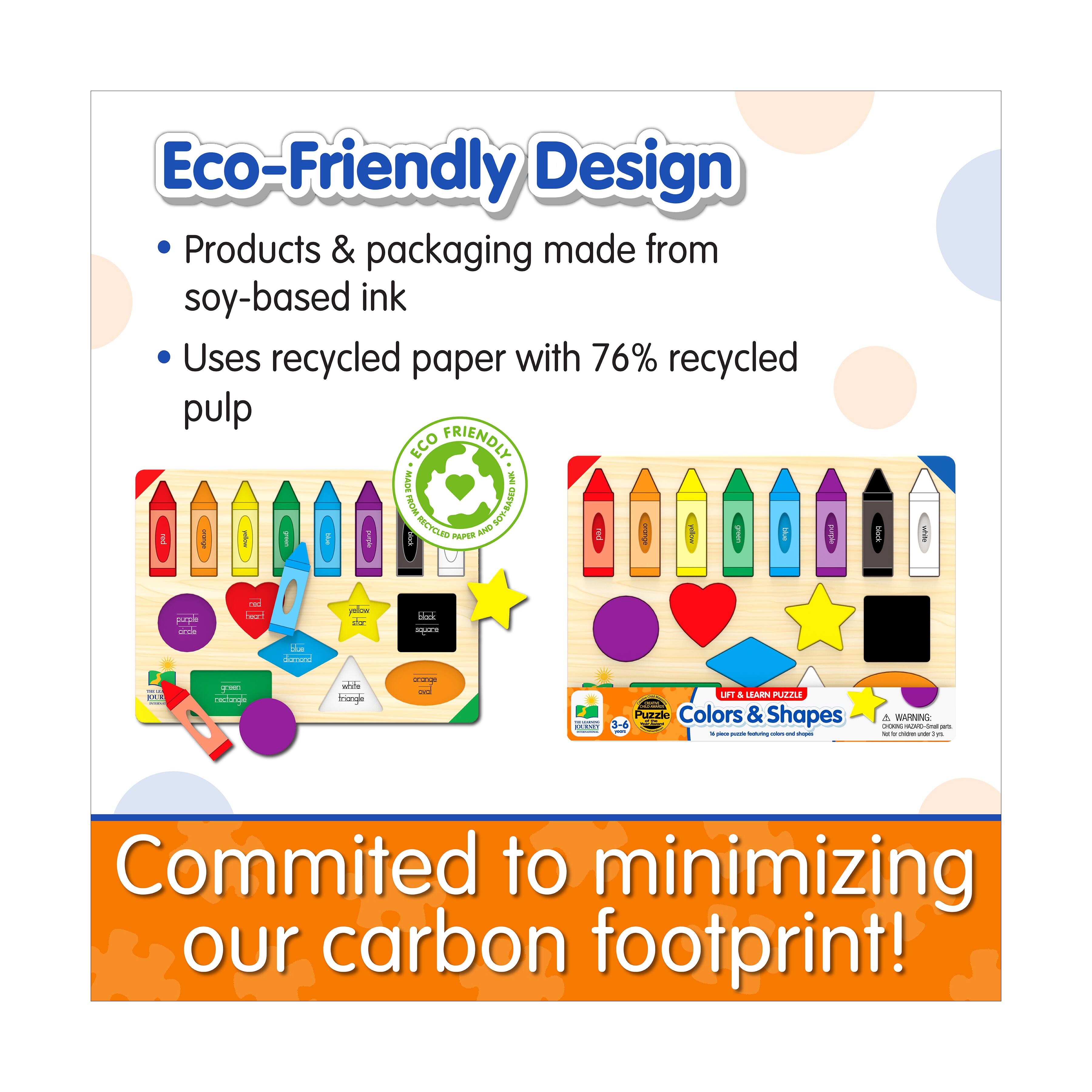 Lift & Learn Puzzle - Colors & Shapes: 16 Pcs