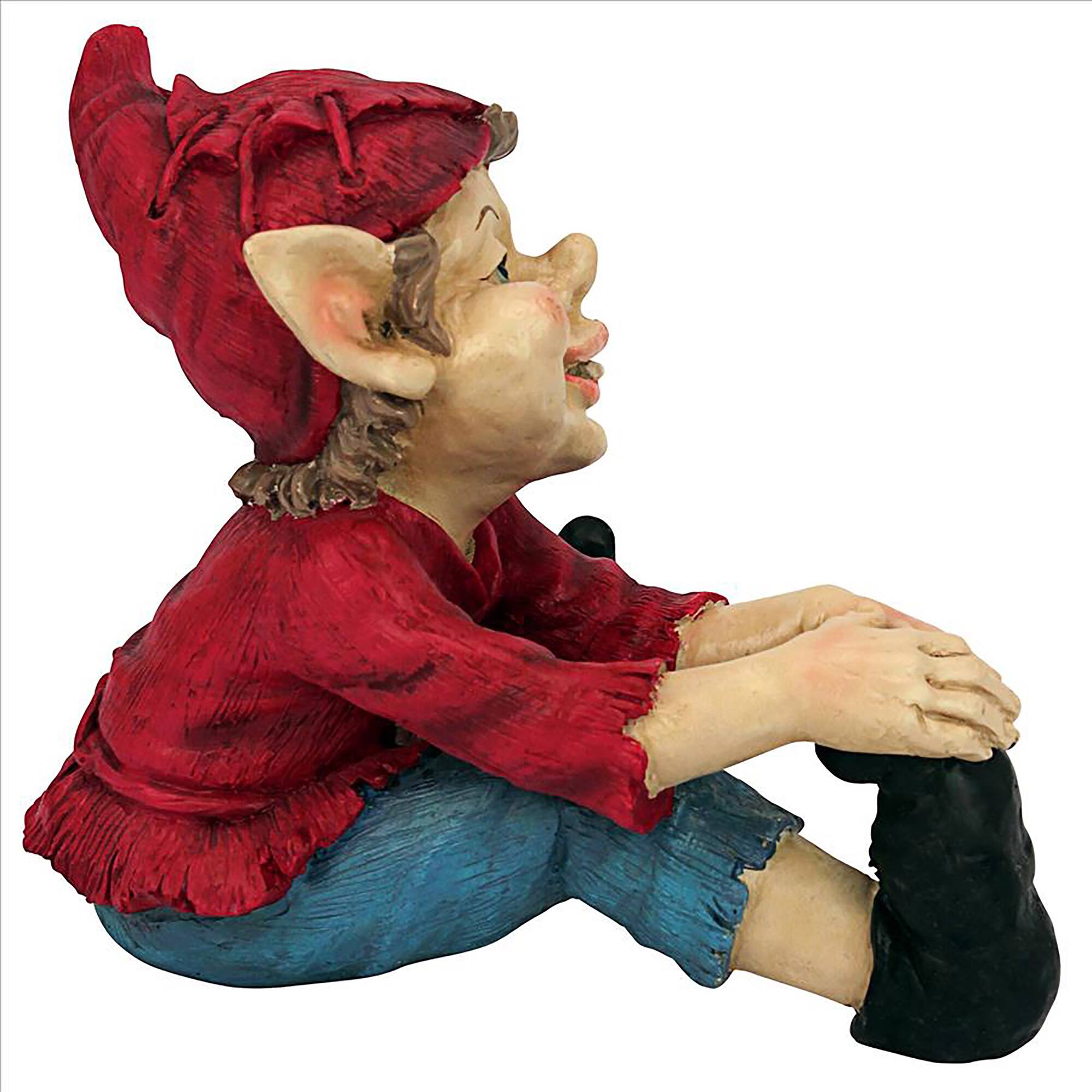 Design Toscano 9.5&#x22; Squeegee the Eccentric Elf Garden Gnome Statue