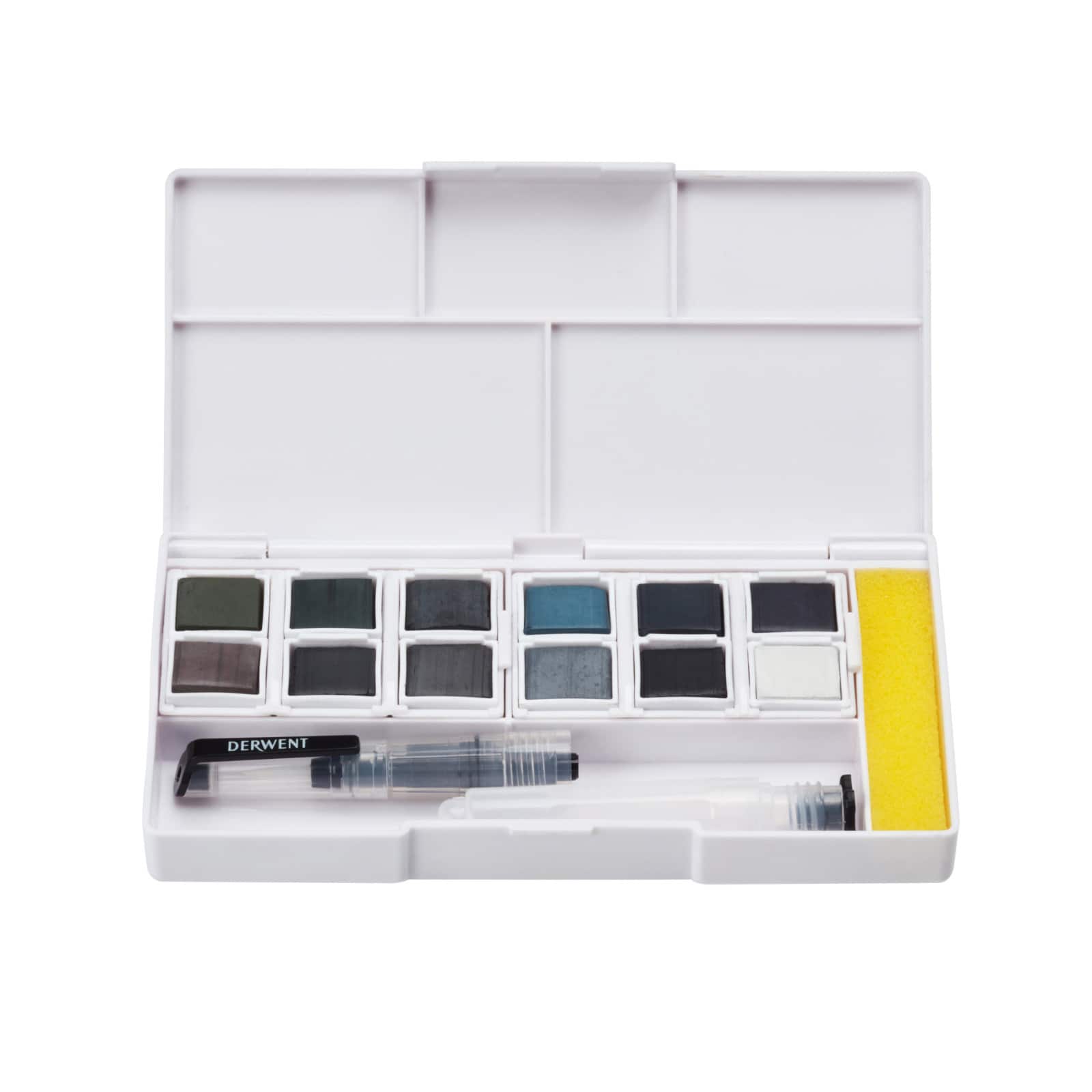Derwent 12 Color Tinted Charcoal Paint Pan Set