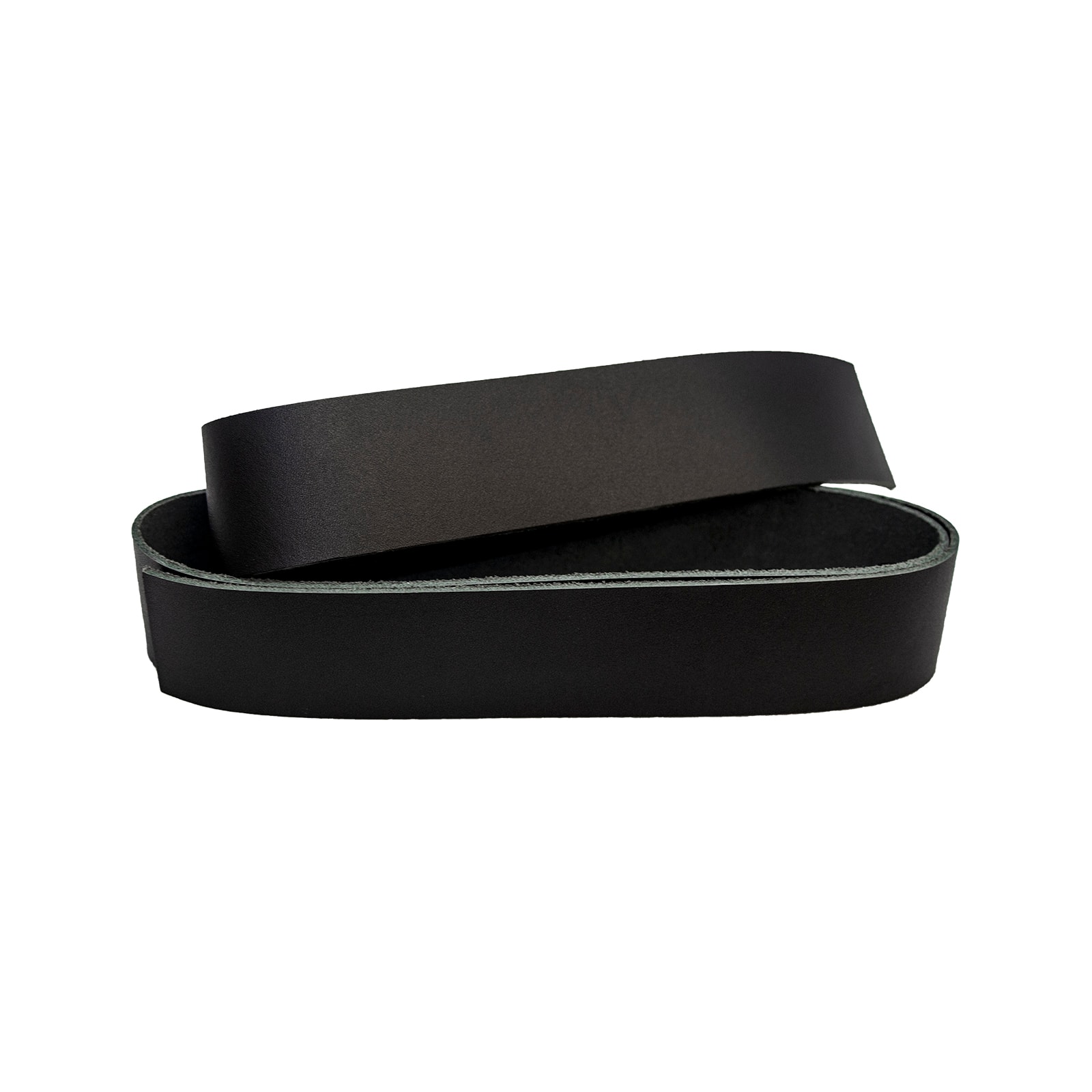 6 Pack: 1.5" Black Leather Belt Strap by ArtMinds™