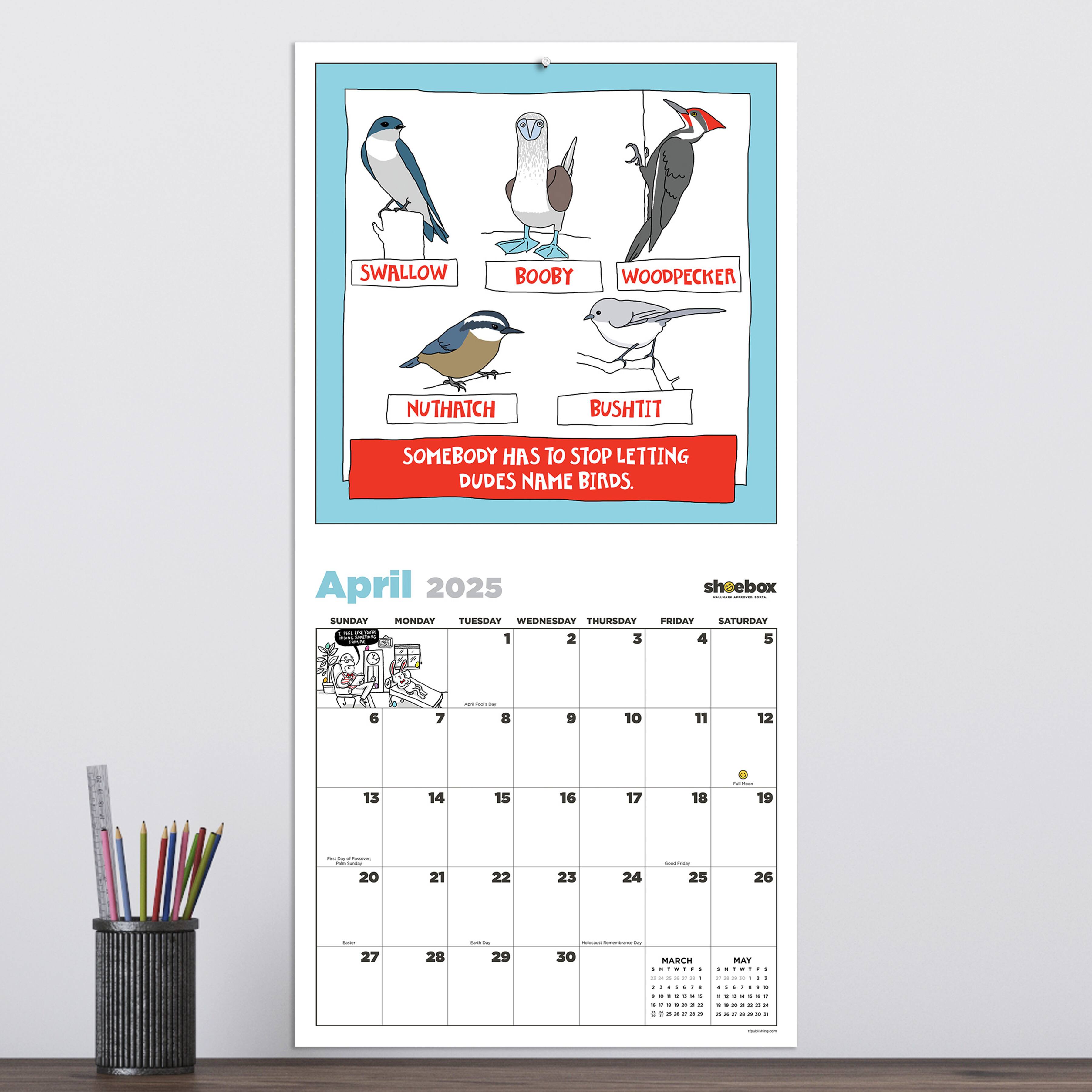 TF Publishing 2025 Shoebox Wall Calendar