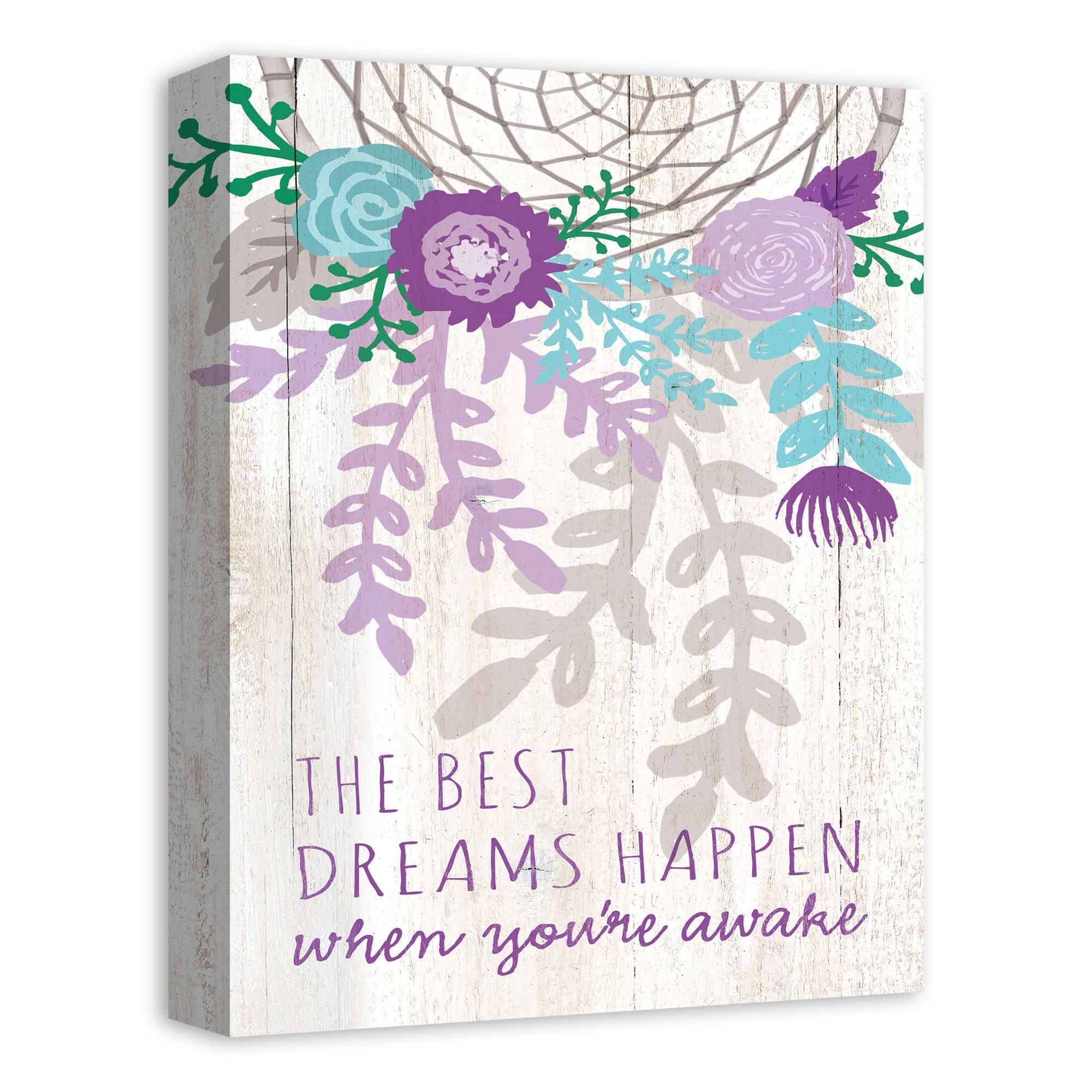 Flower Dreamcatcher 12" x 16" Canvas Wall Art