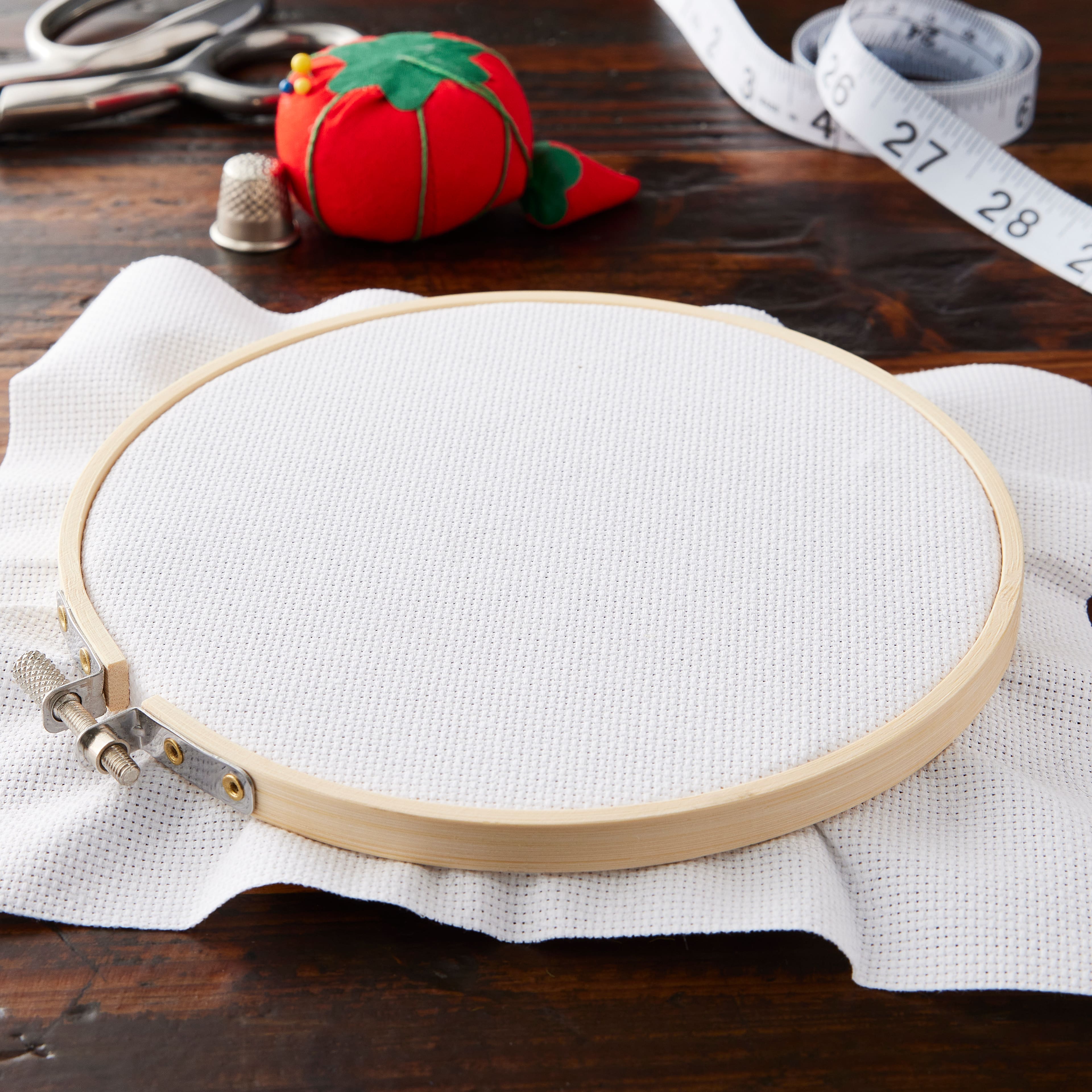 18 Pack: Wooden Embroidery Hoop by Loops & Threads™