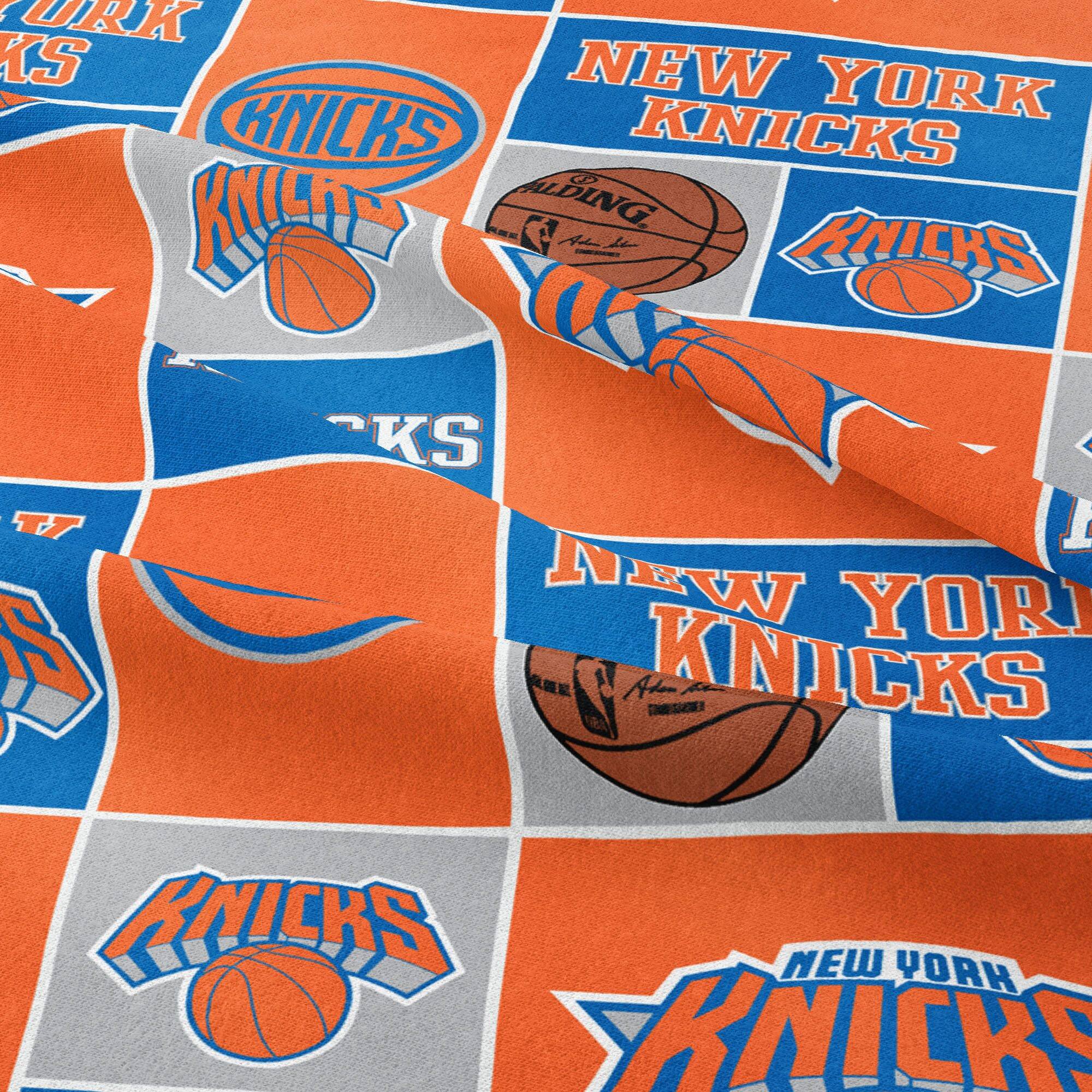 Camelot Fabrics NBA New York Knicks Patch Cotton Precut Fabric Bundle
