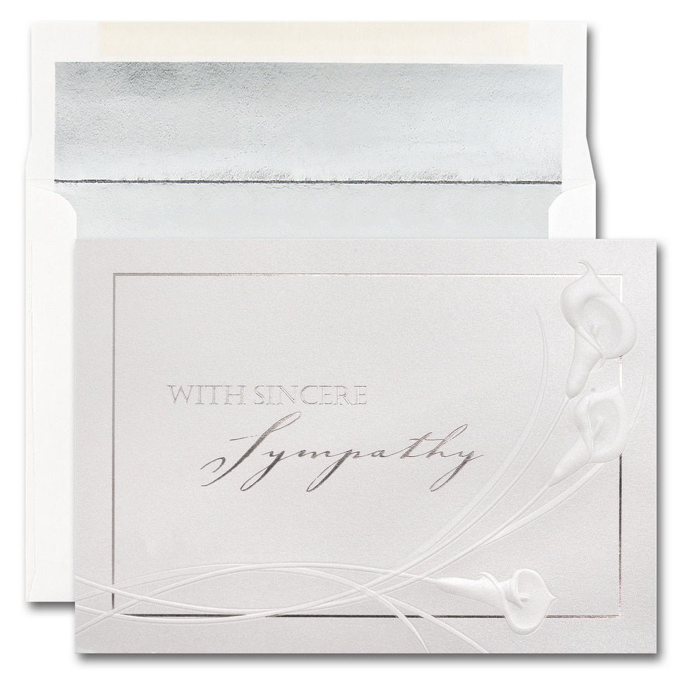 JAM Paper 5.625" x 7.875" Expression of Sympathy Cards & Envelopes, 25ct.