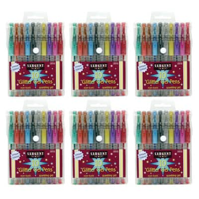 Sargent Art Glitter Gel Pens 6 Packs Of 10 Michaels   Thumb 202E1B5BD1974B3685DB3A7FDF5A7DC6 