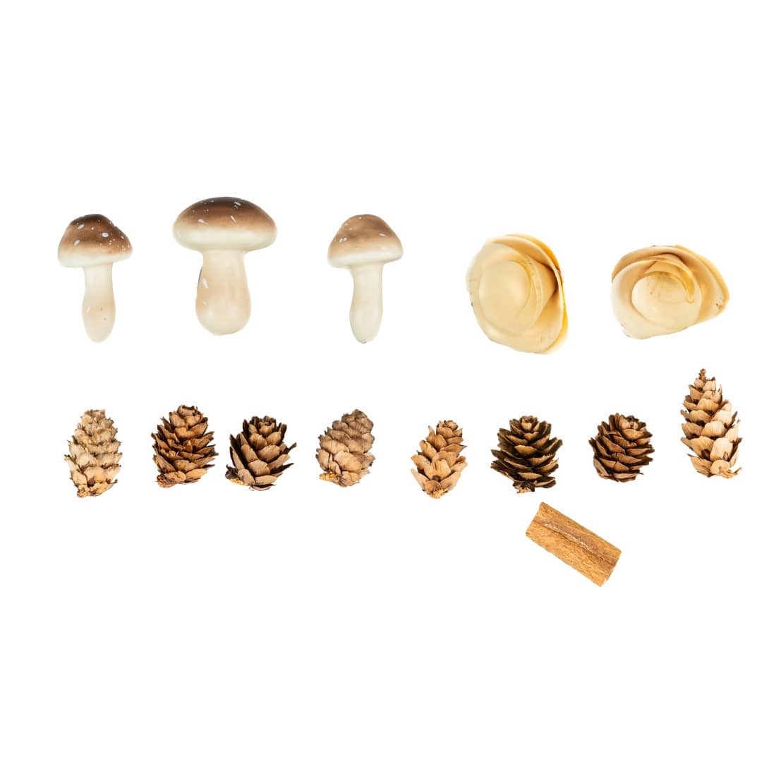 Mushroom &#x26; Pinecone Mix Decorative Components by Ashland&#xAE;