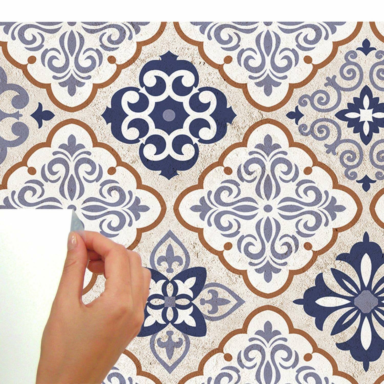 RoomMates Mexican Tile Peel & Stick Giant Wall Decals