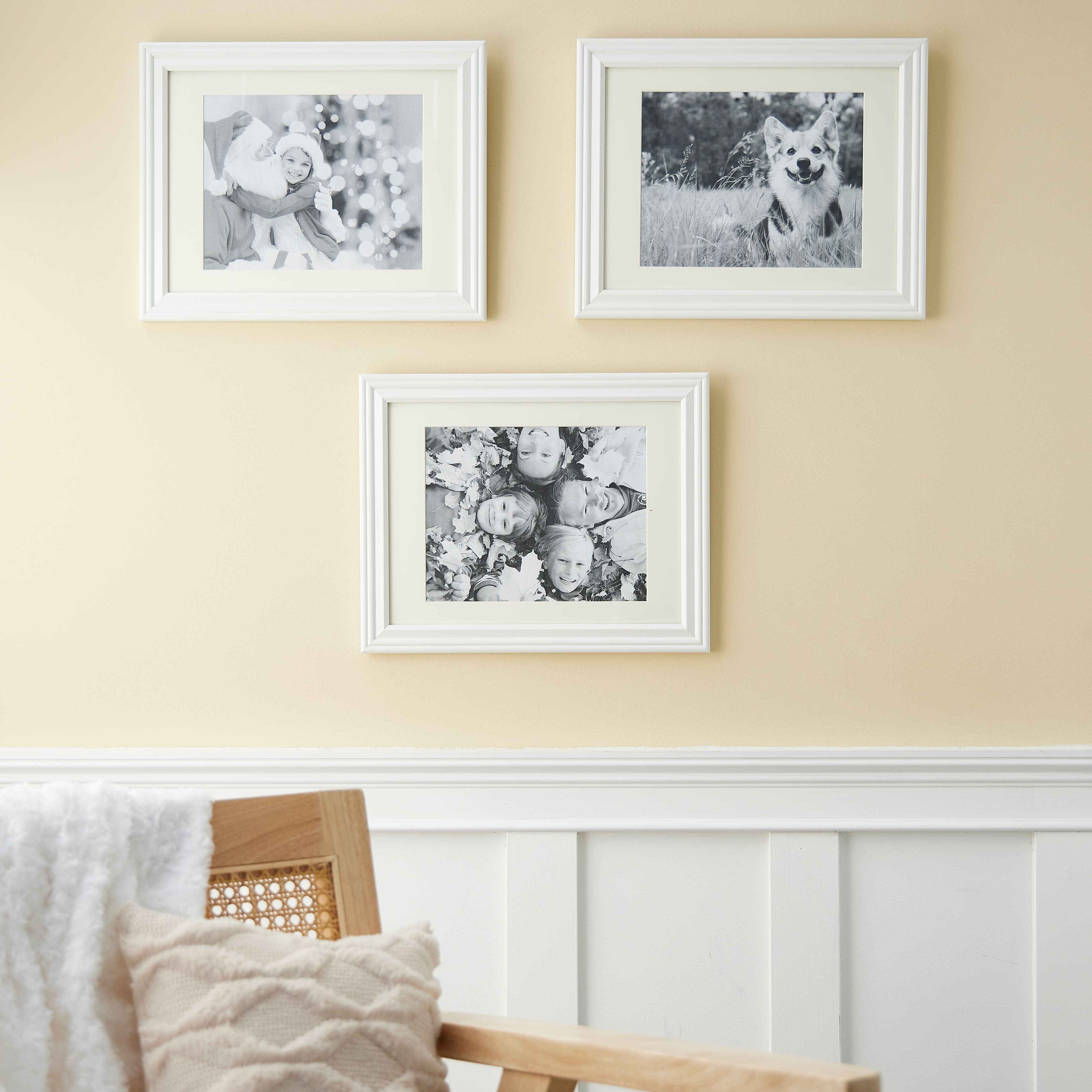 3 Pack Lifestyles 8" x 10" White Frames With Mat by Studio Décor®