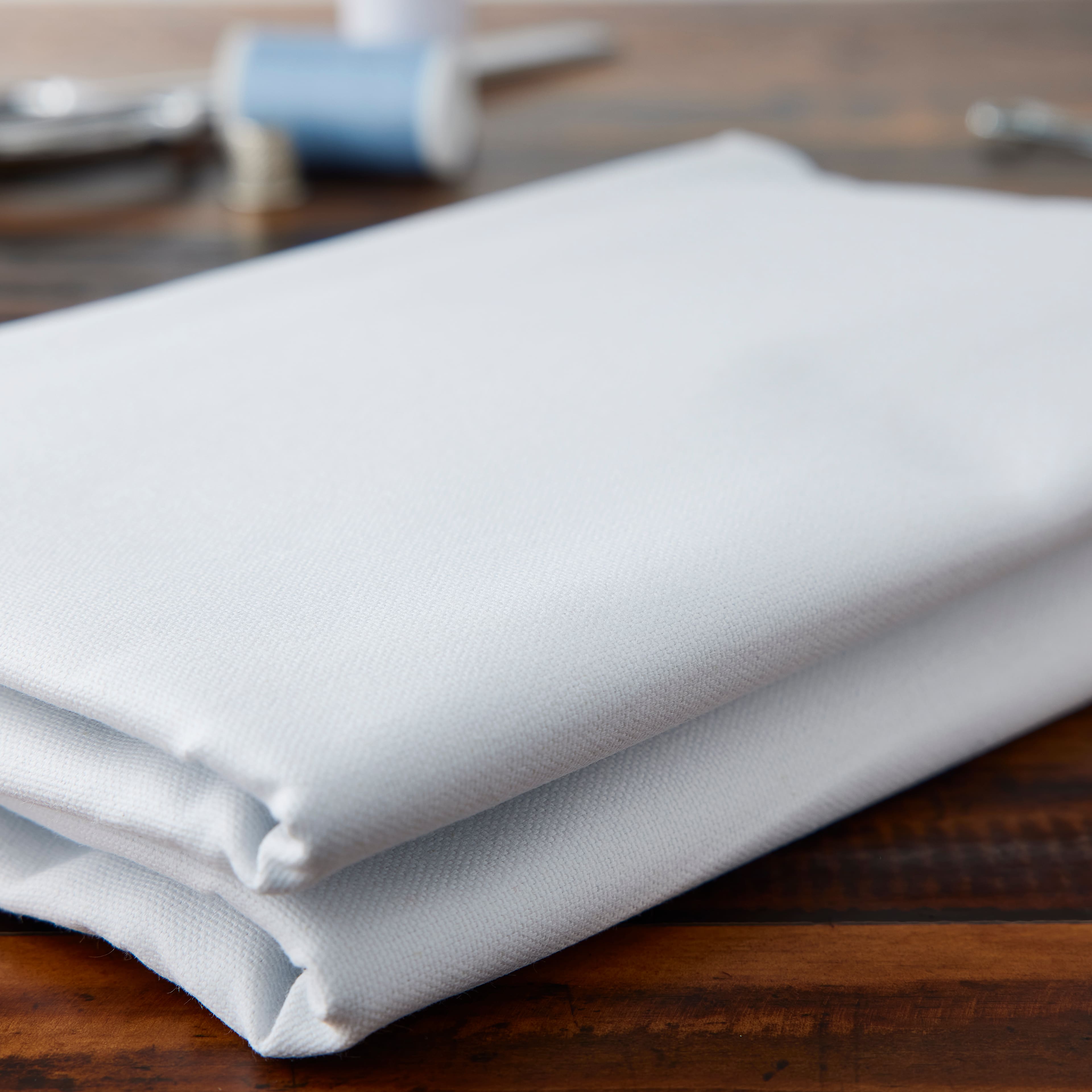 10 yd. Full Bolt: Schott Textiles White Cotton Duck Canvas