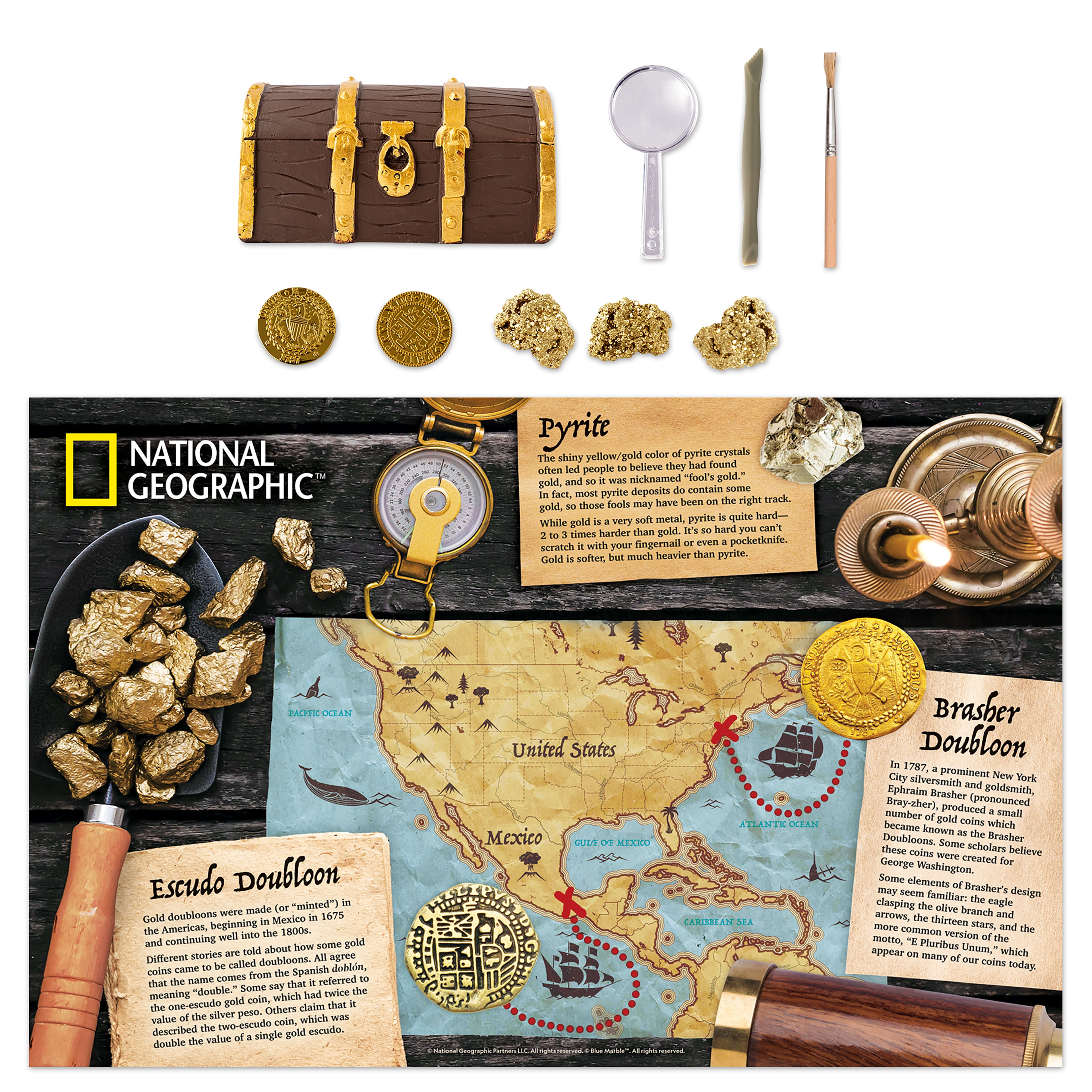 12 Pack: National Geographic &#x2122; S.T.E.M. Gold Doubloon Dig Kit