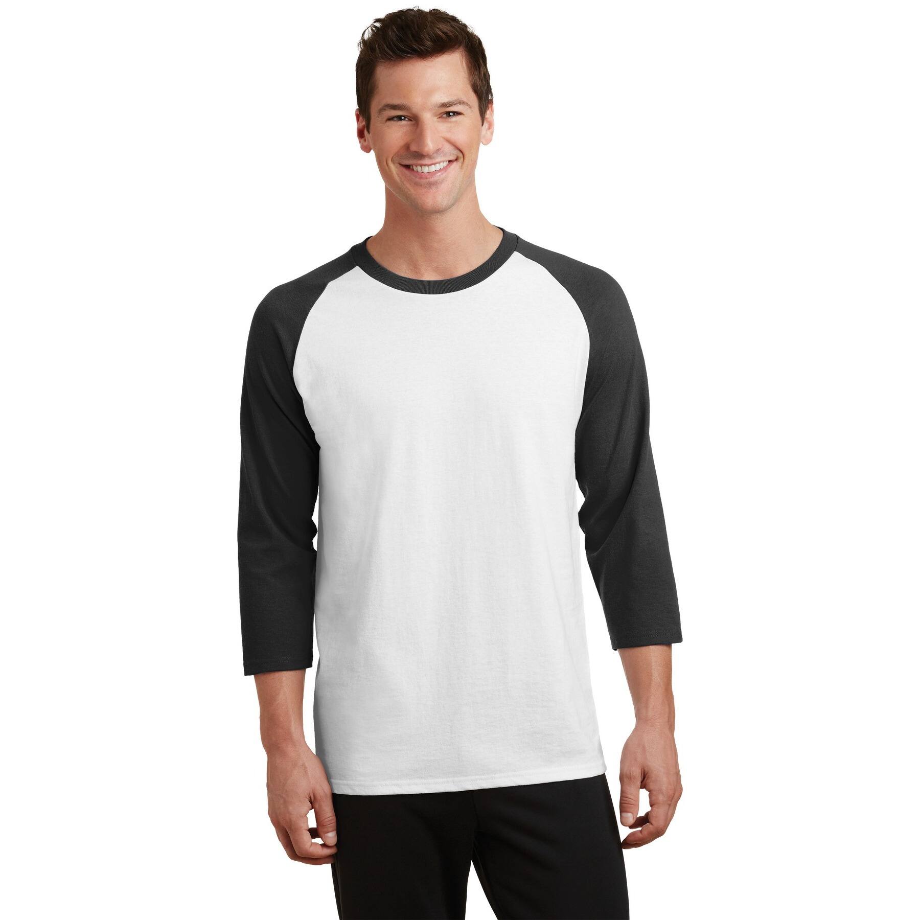 Port & Company® Core Blend 3/4-Sleeve Raglan Tee