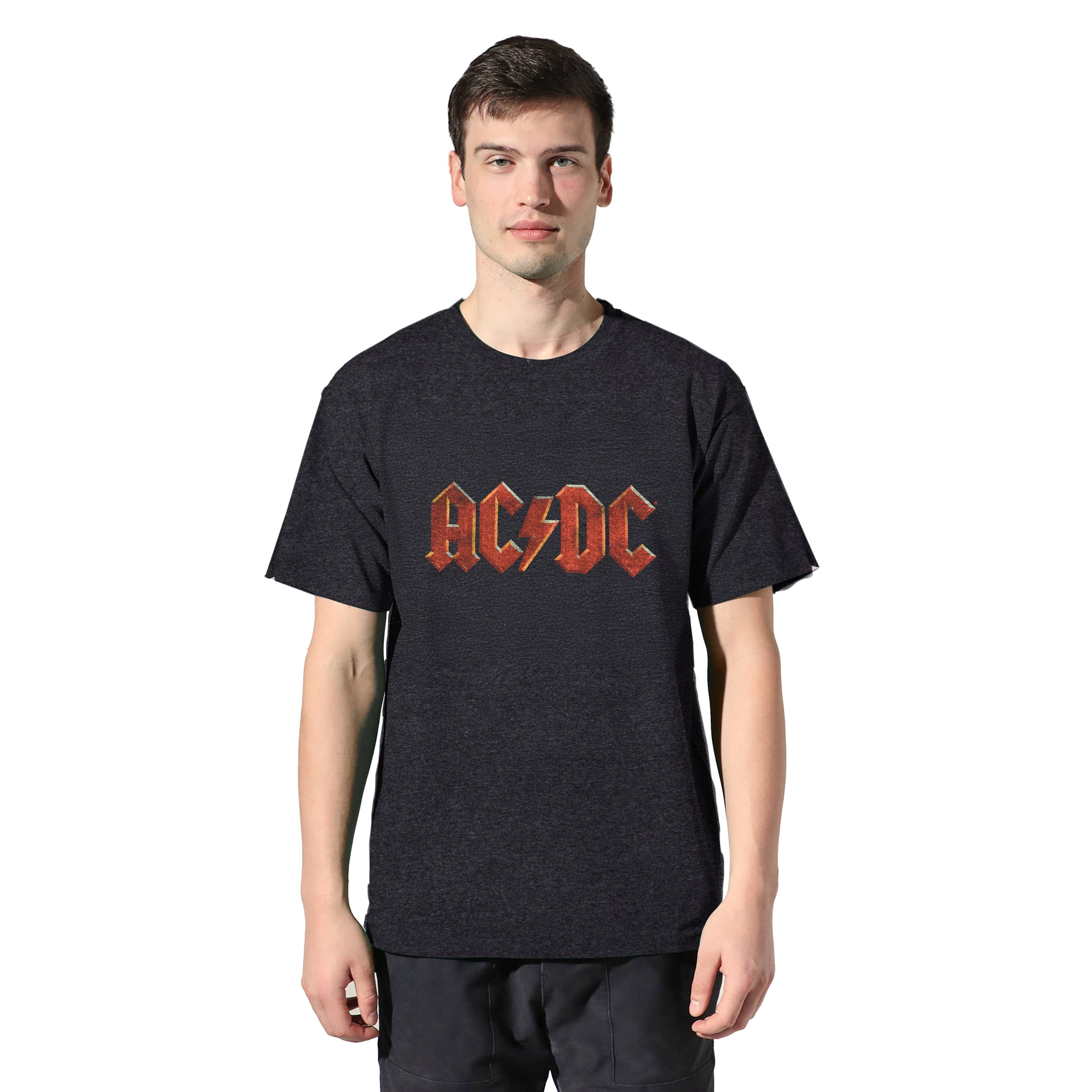 AC/DC Charcoal Logo Unisex Adult T-Shirt