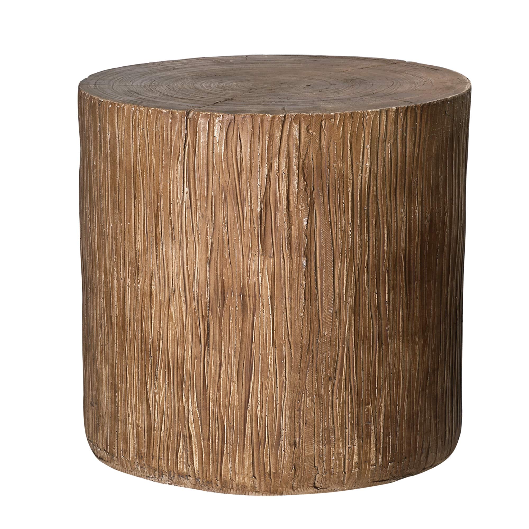 American Art Décor™ 15" Boho Tree Stump Accent Stool Side End Table
