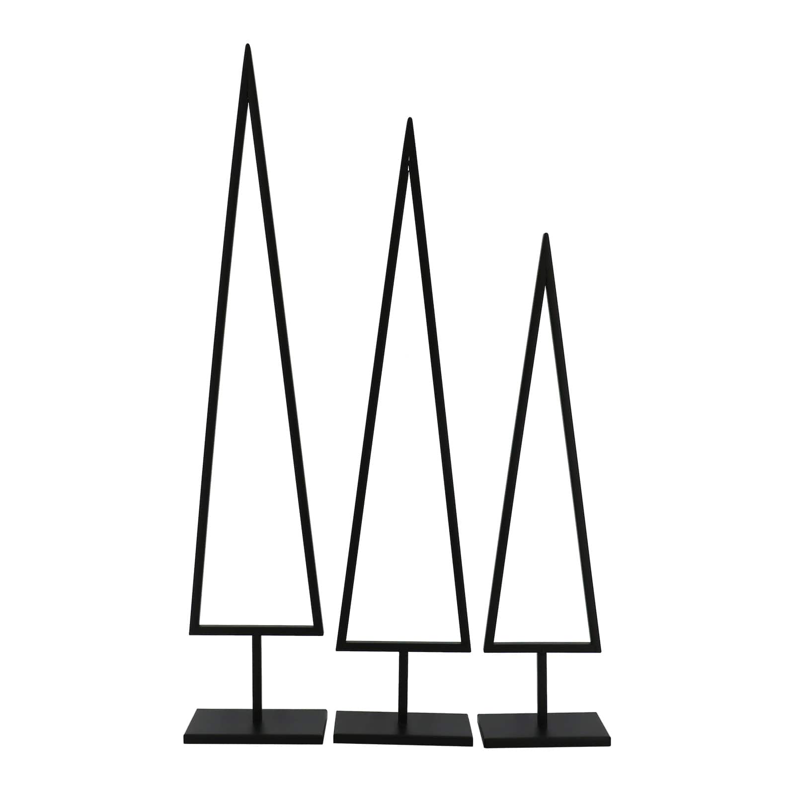 Black Metal Triangle Tree Tabletop D&#xE9;cor by Ashland&#xAE;