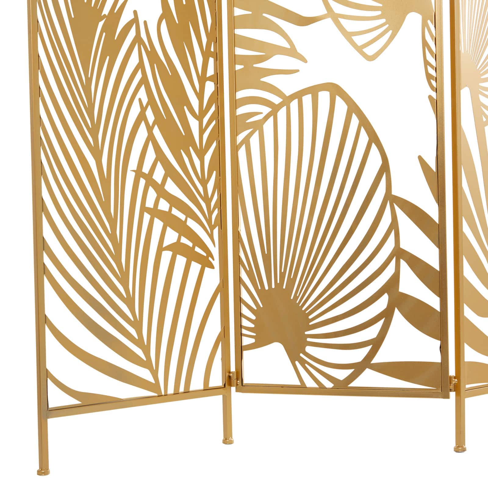 Gold Iron Glam Room Divider Screen, 71